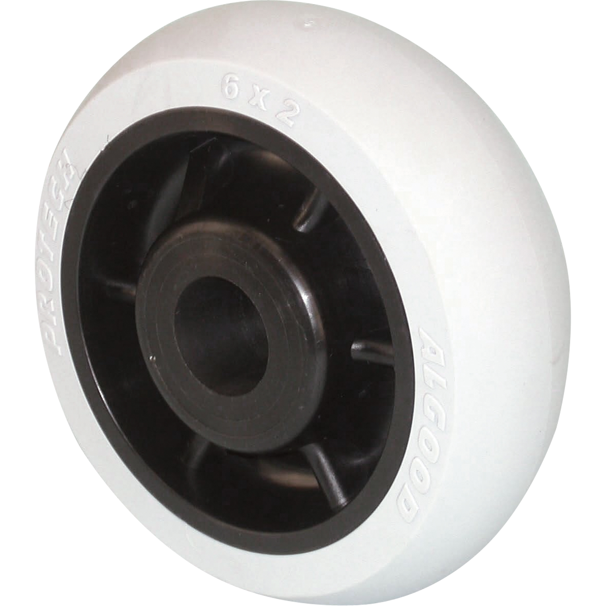 Roulettes robustes EMaxx à cheville, Pivotant, 5" (127 mm), Polyoléfine, 425 lb (192 kg) – Image 2