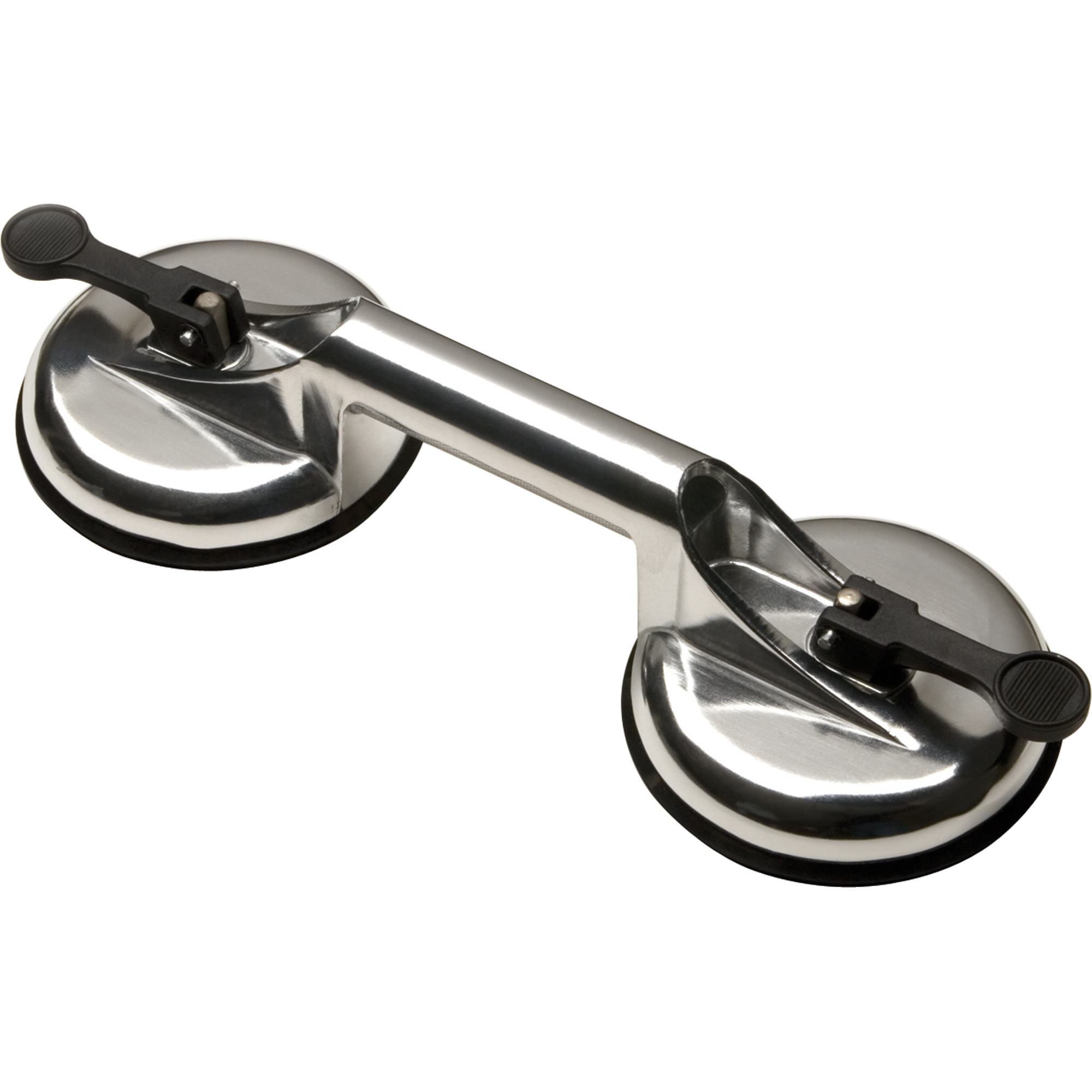 Ventouses de levage manuel - Ventouses doubles, 66 lb Capacité, 4-5/8", Levier, 13" Longueur de la manche