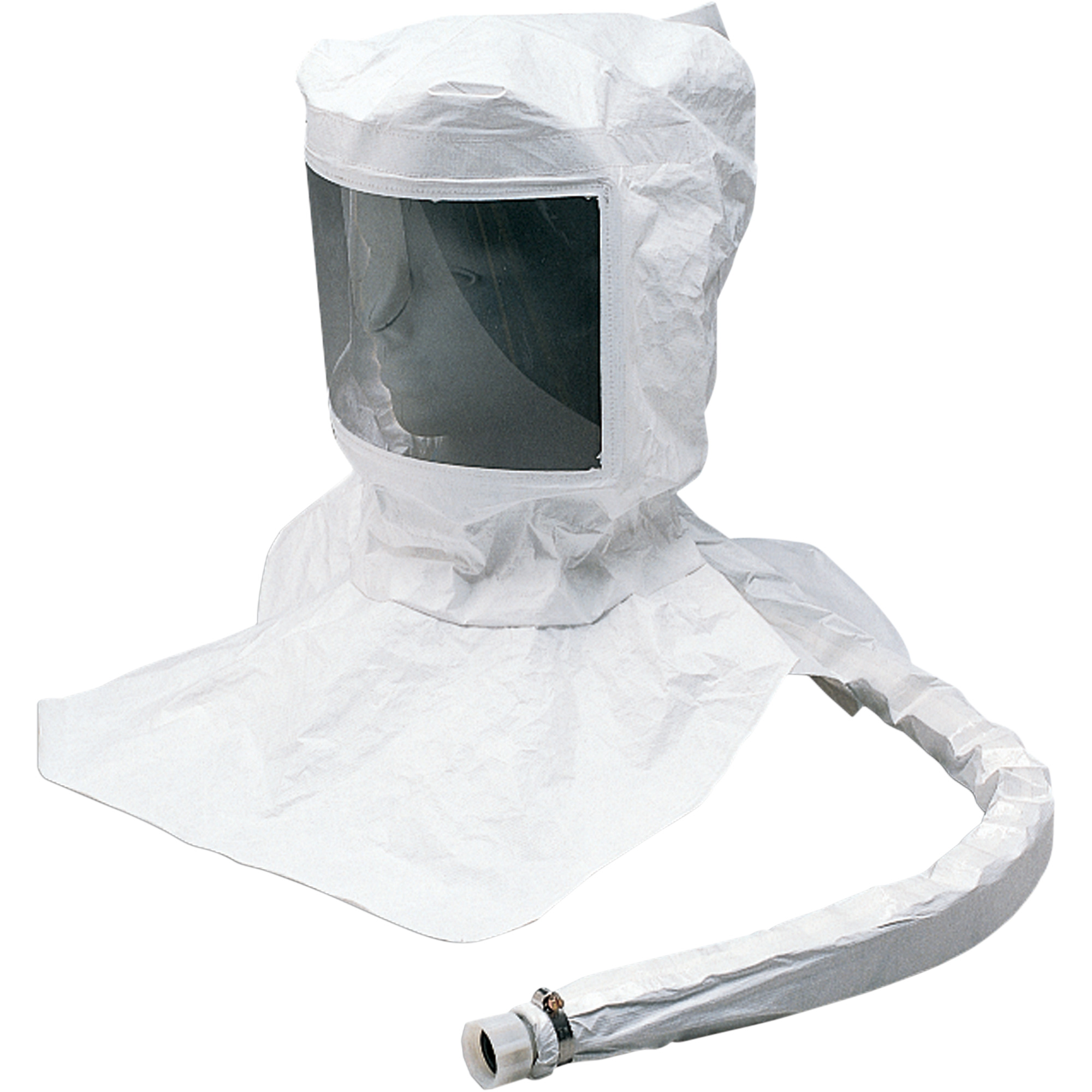 Assemblage de cagoule de rechange TyvekMD sans besoin d'entretien avec suspension, Universel, Coiffe souple, Bavette Simple