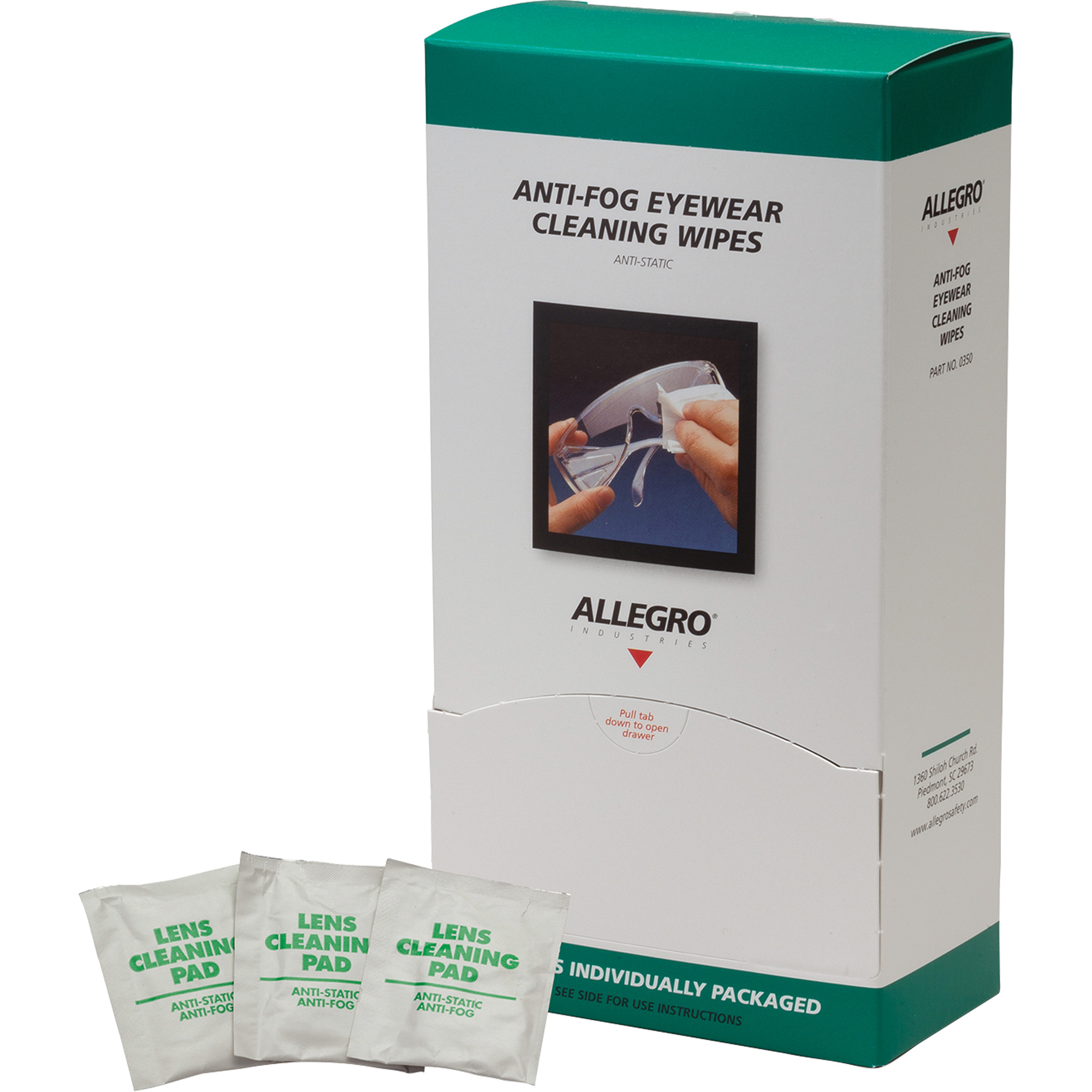 Serviettes nettoyantes pour lunettes, 5" x 8", Paquet de 100