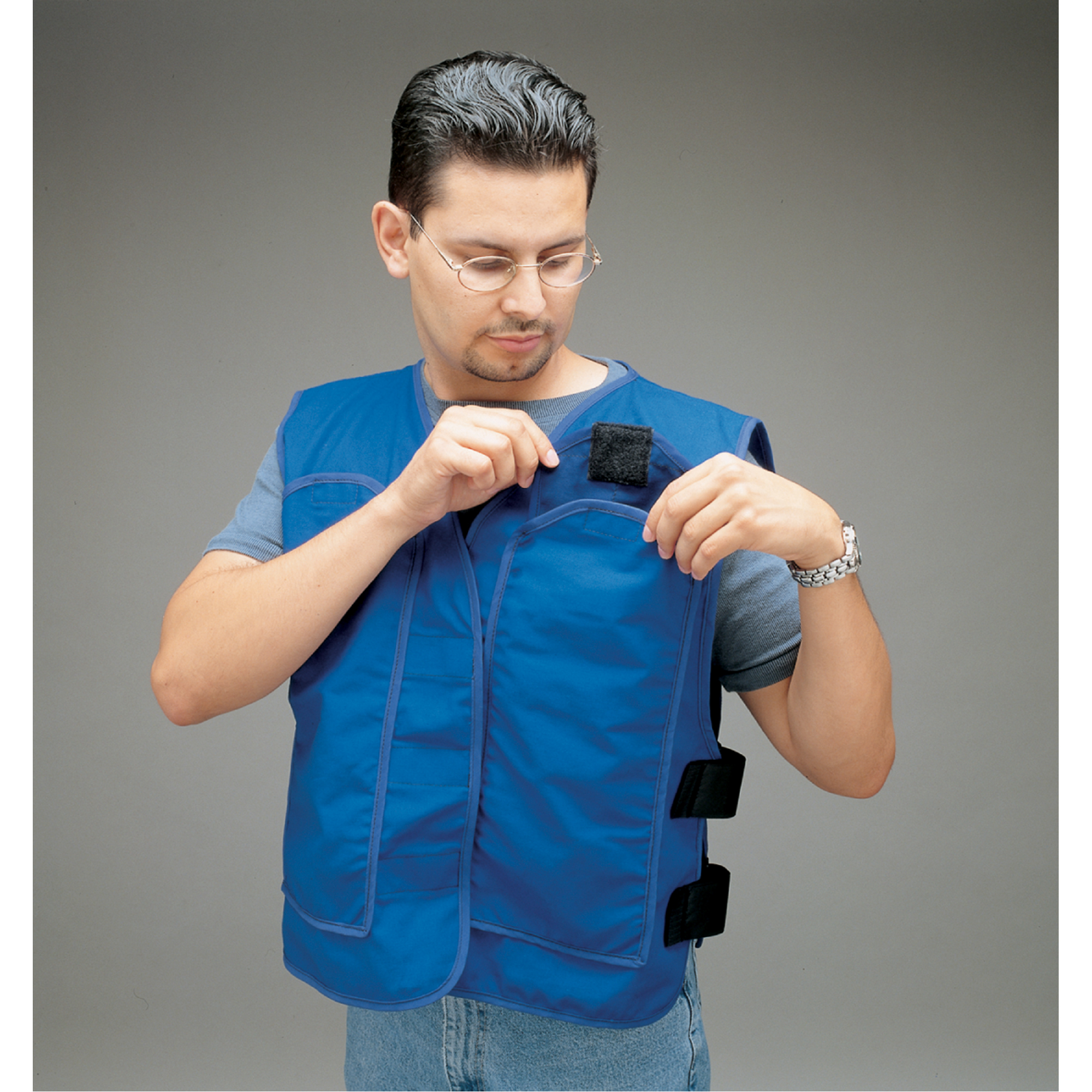 Vestes de refroidissement avec pochettes pour insertions, T-Grand, Bleu