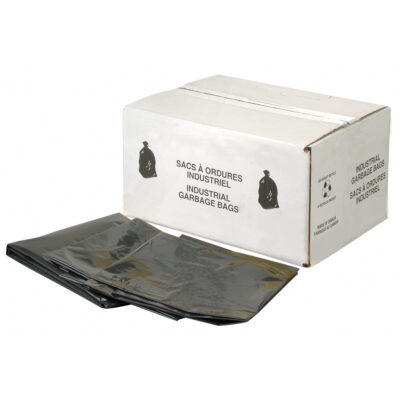 Sacs à déchets robustes, 2T-Fort, 30" la x 38" lo, 2,2 mils, Noir