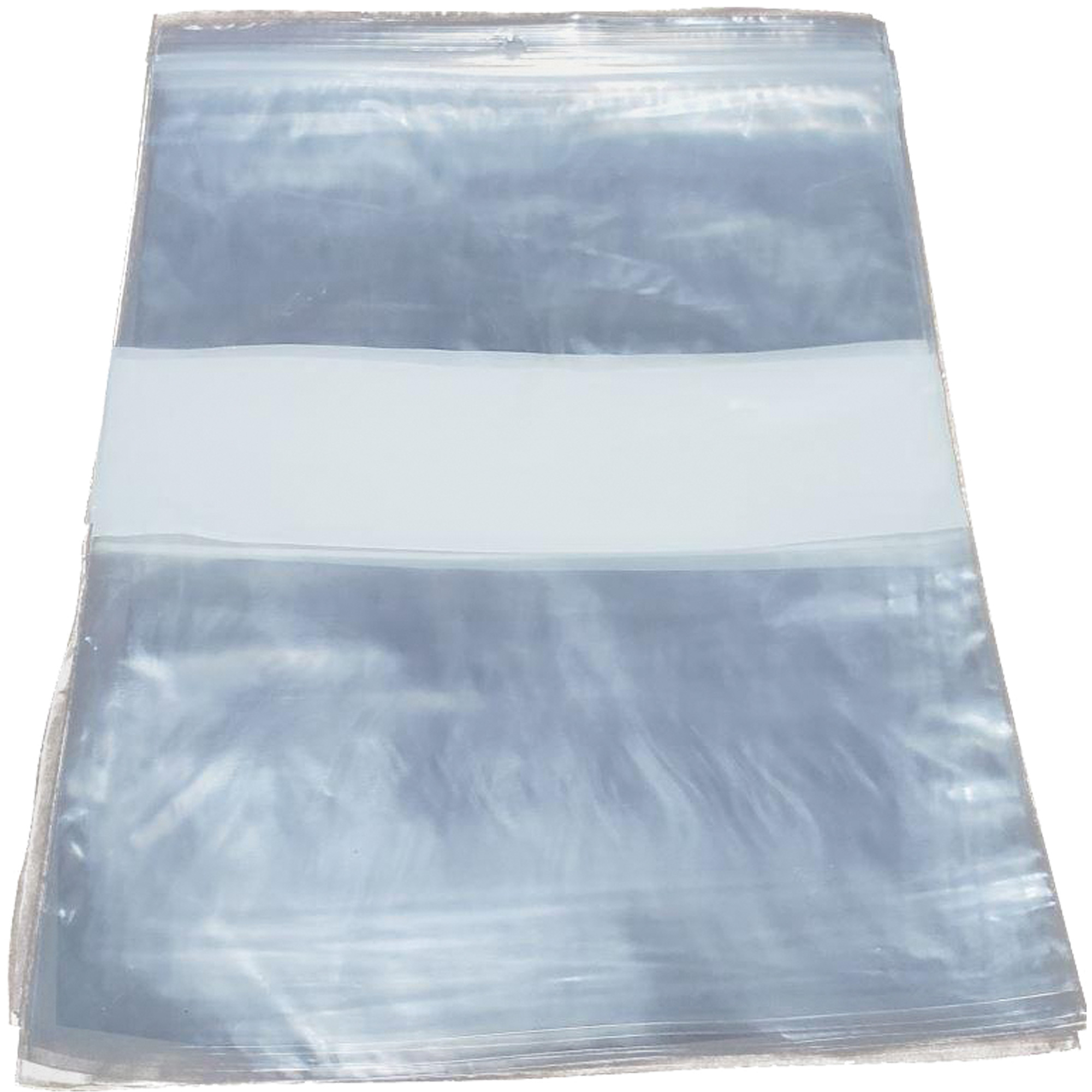 Sac en poly pour pièces, Refermable, 12" x 9", 1,25 mil