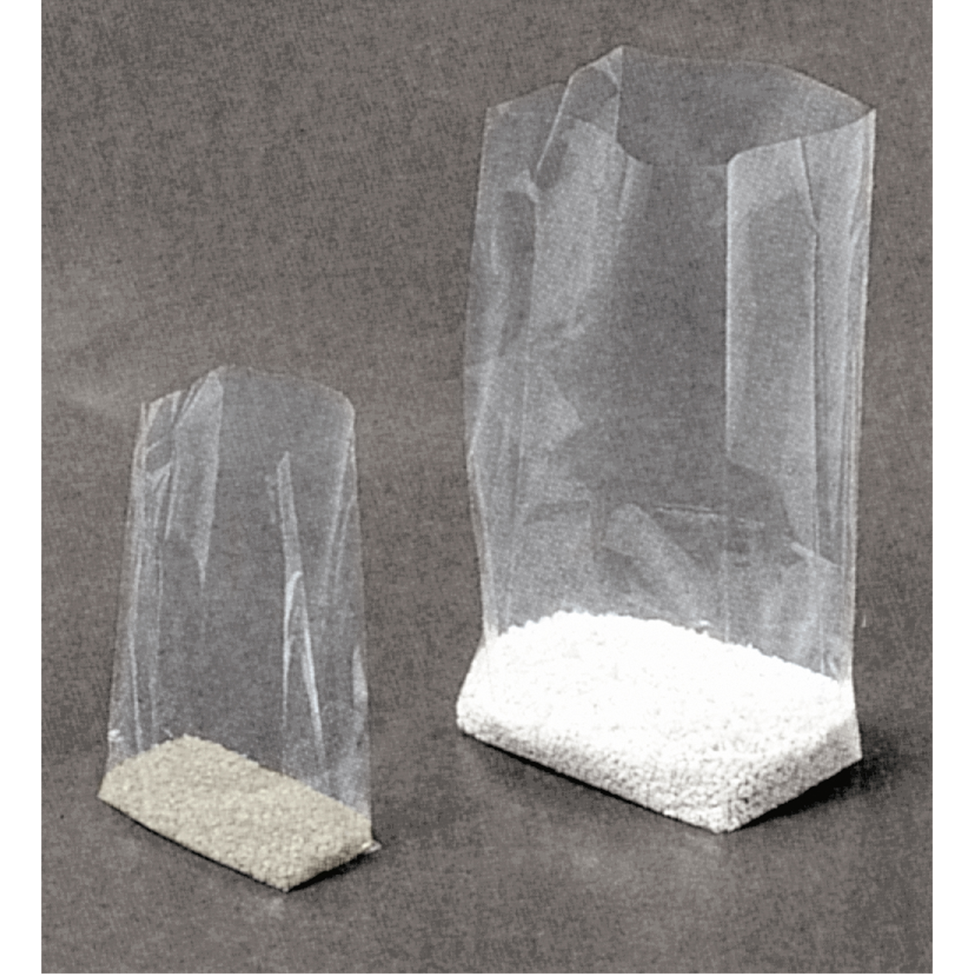 Sacs en poly, Dessus ouvert, 11" x 5", 1 mil