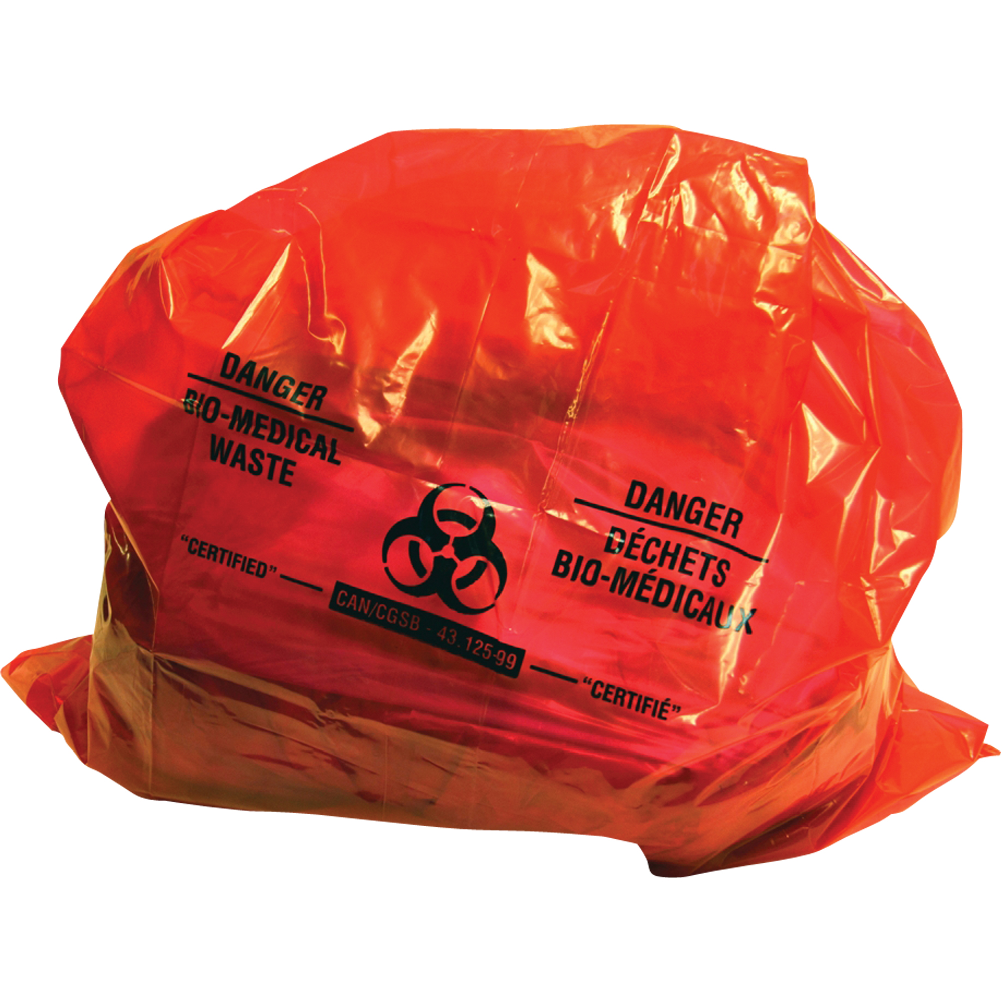 Sacs pour déchets bio-médicaux Sure-GuardMC, Biorisque, 38" lo x 30" la, 2 mil