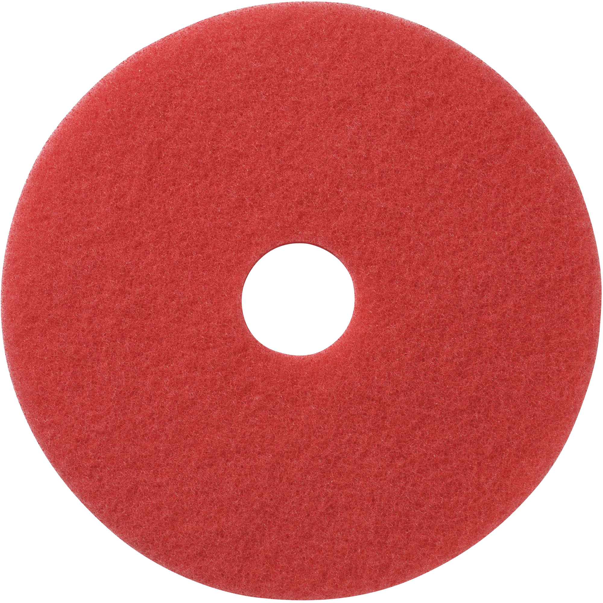 Tampons à lustrer pour planchers, 12", Lustrage, Rouge
