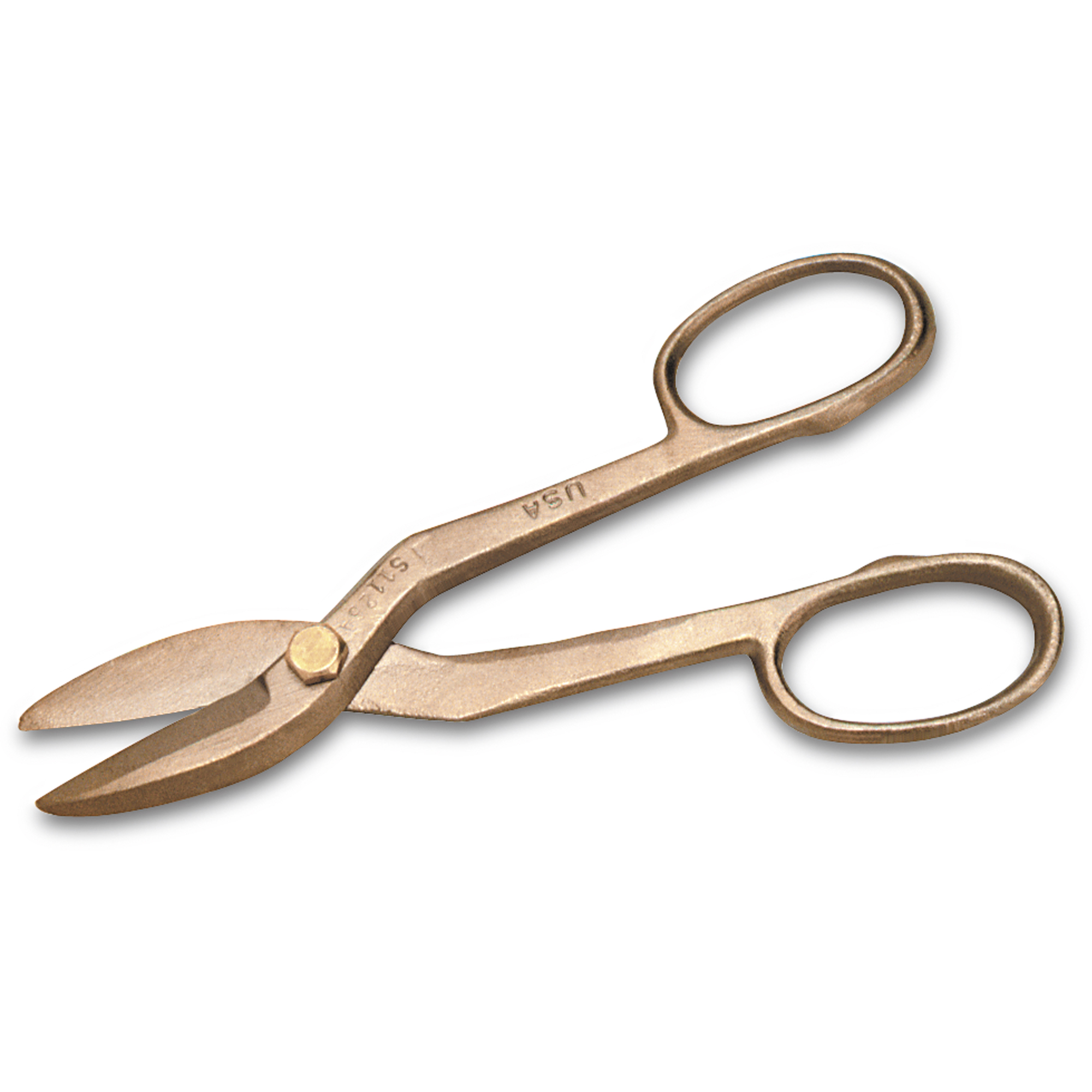 Cisailles pour feuilles métalliques, Longueur de coupe de 2", Coupe Droit