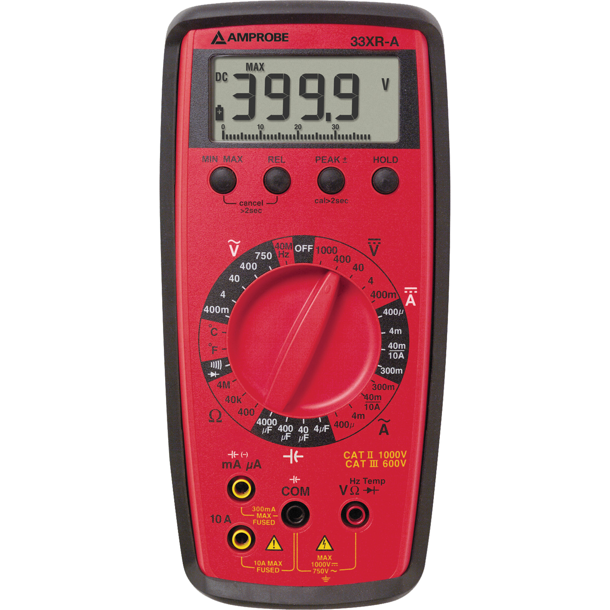 Multimètre numérique 33XR-A, Tension c.a./c.c., Courant c.a./c.c.