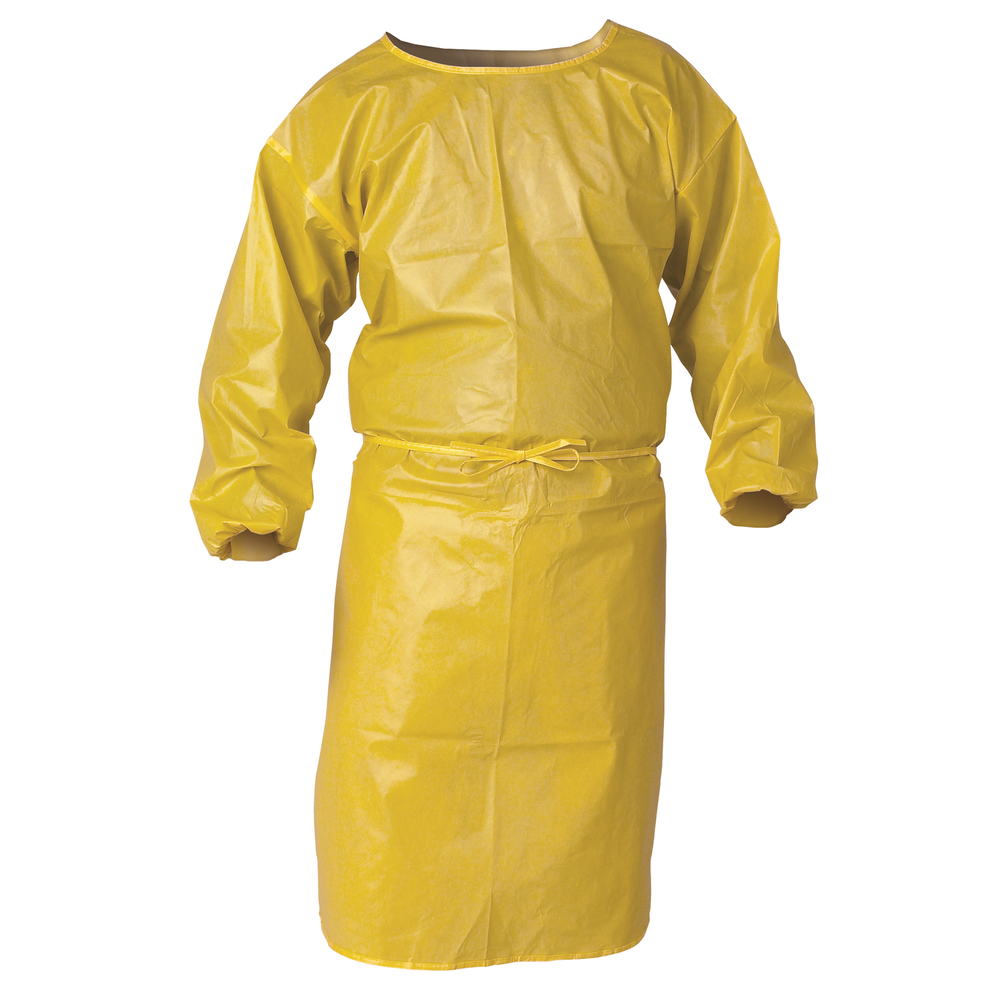 Blouse de protection contre la vaporisation de produits chimiques A70 KLEENGUARDMC, Polypropylène, Jaune, 34" la x 44" lo
