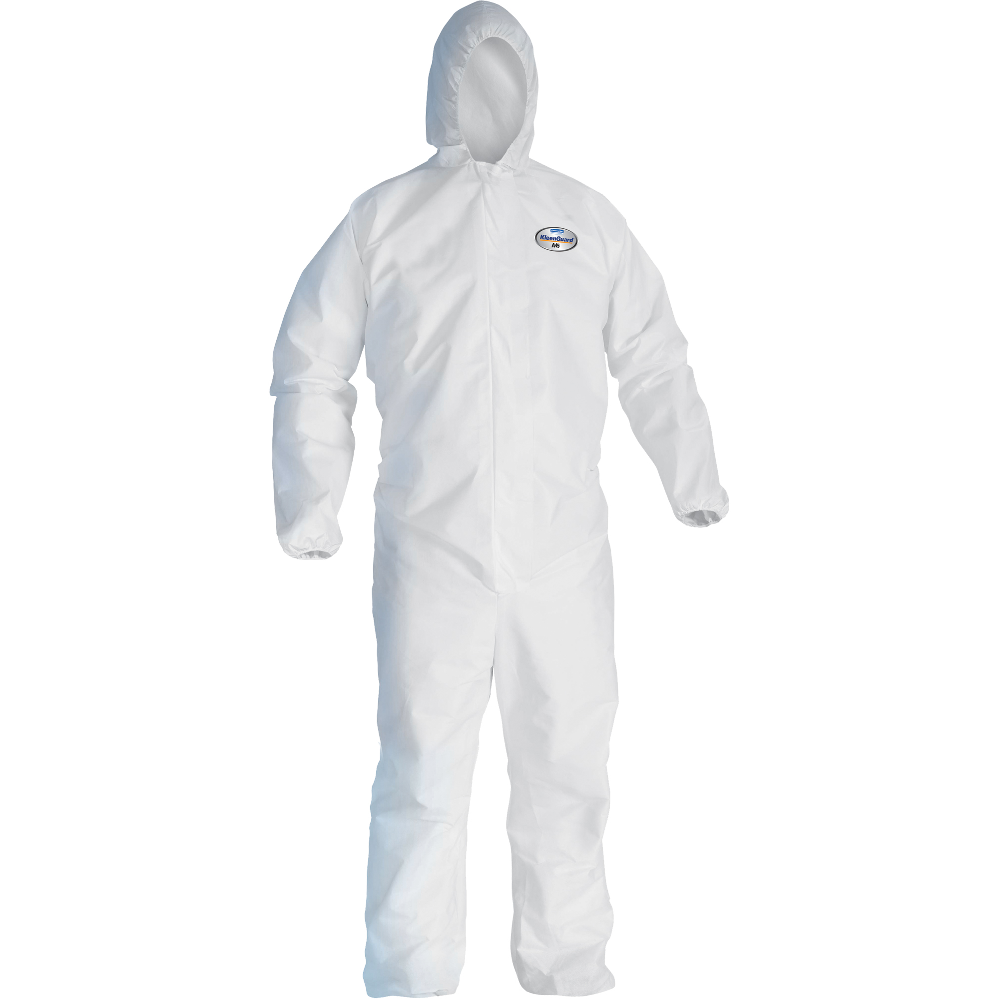 Combinaison KleenguardMC A45 contre les liquides, les particules de préparation des surfaces et la peinture, 3T-Grand, Blanc, Microporeux