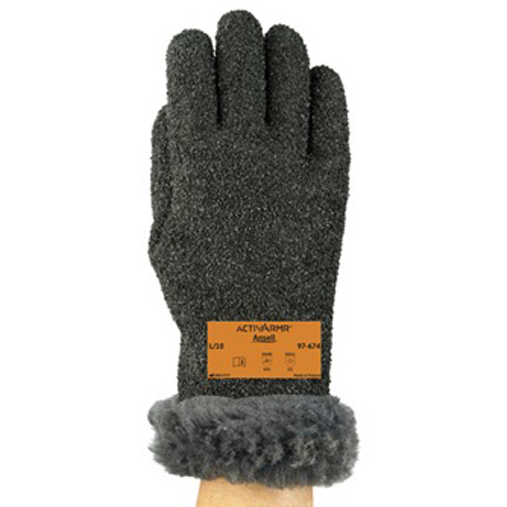 Gants ActivArmrMD 97-674 pour le froid extrême, 12/3T-Grand, Rêvetement PVC, Enveloppe en Coton