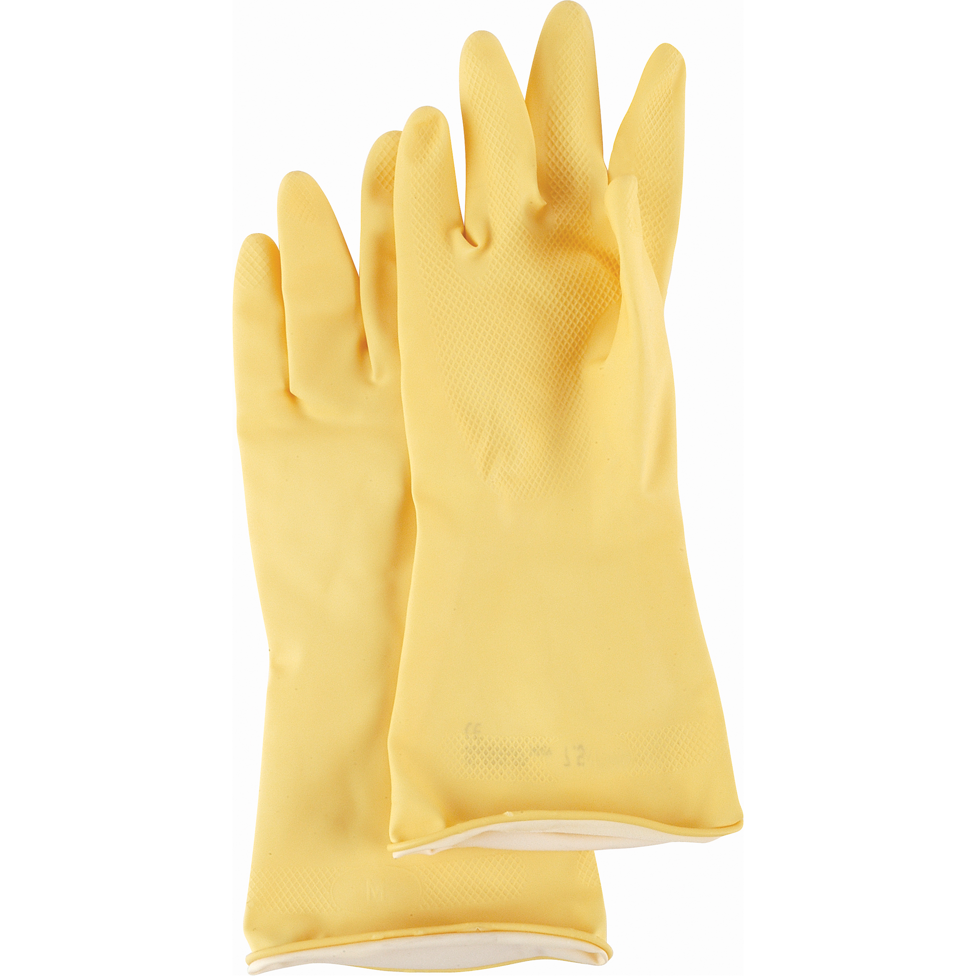 Gants de poids moyen, Taille T-Grand/9,5, 12" lo, Latex de caoutchouc, Doublure en Ouatée, 18 mils