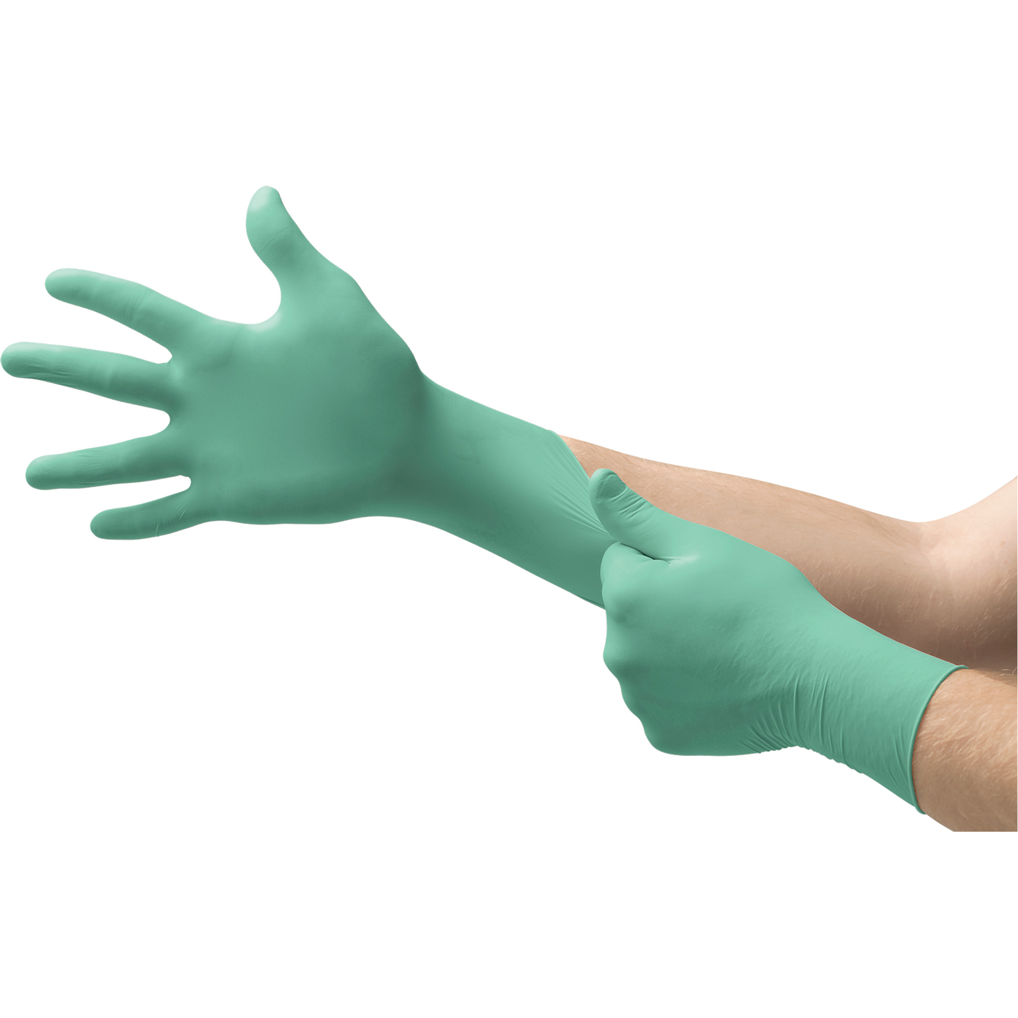 Gants d'examen Micro-TouchMD AffinityMD, T-Grand, Néoprène, 6,3-mil, Sans poudre, Vert, Classe 2