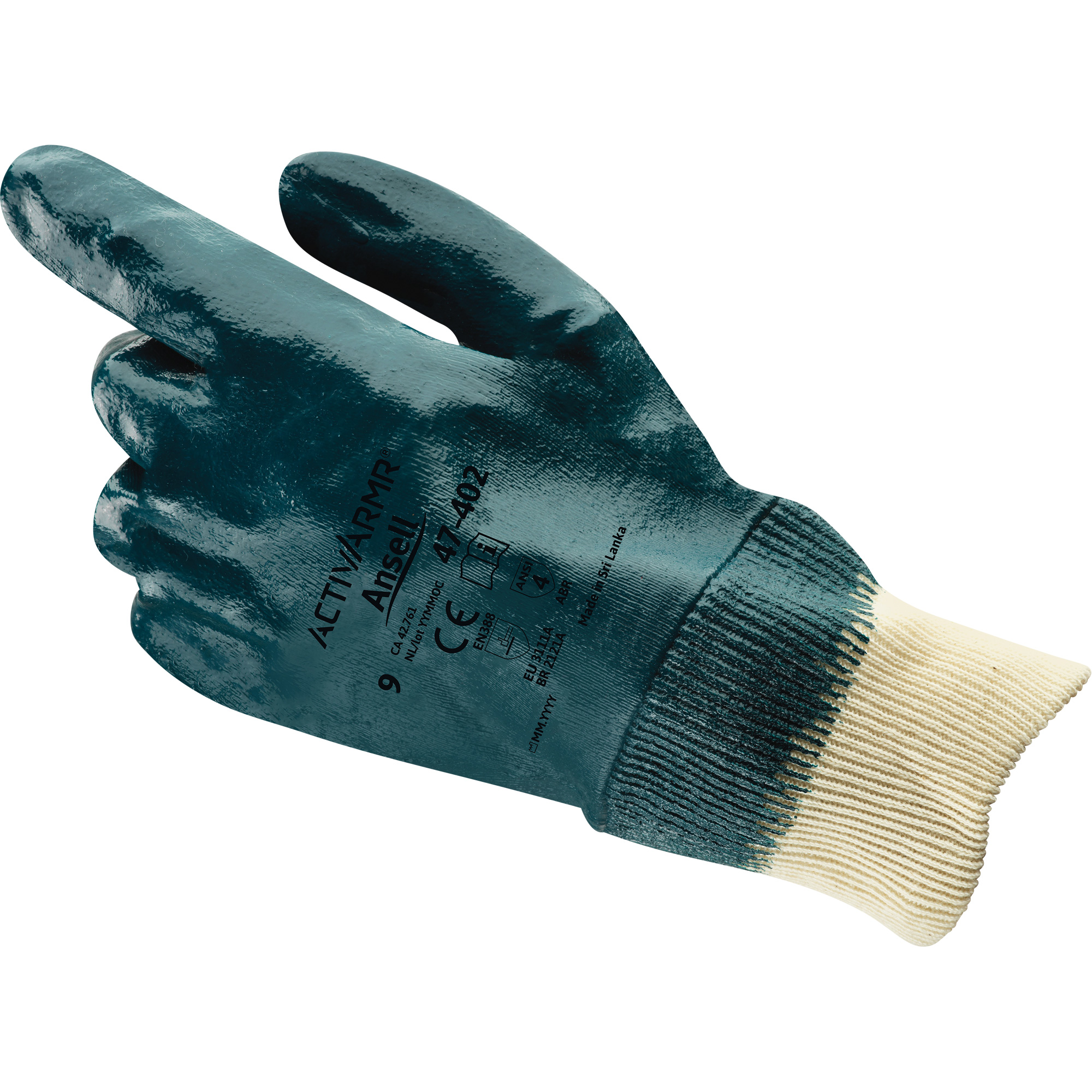 Gants enduits ActivArmrMD 47-402, 10, Rêvetement Nitrile, Enveloppe en Coton