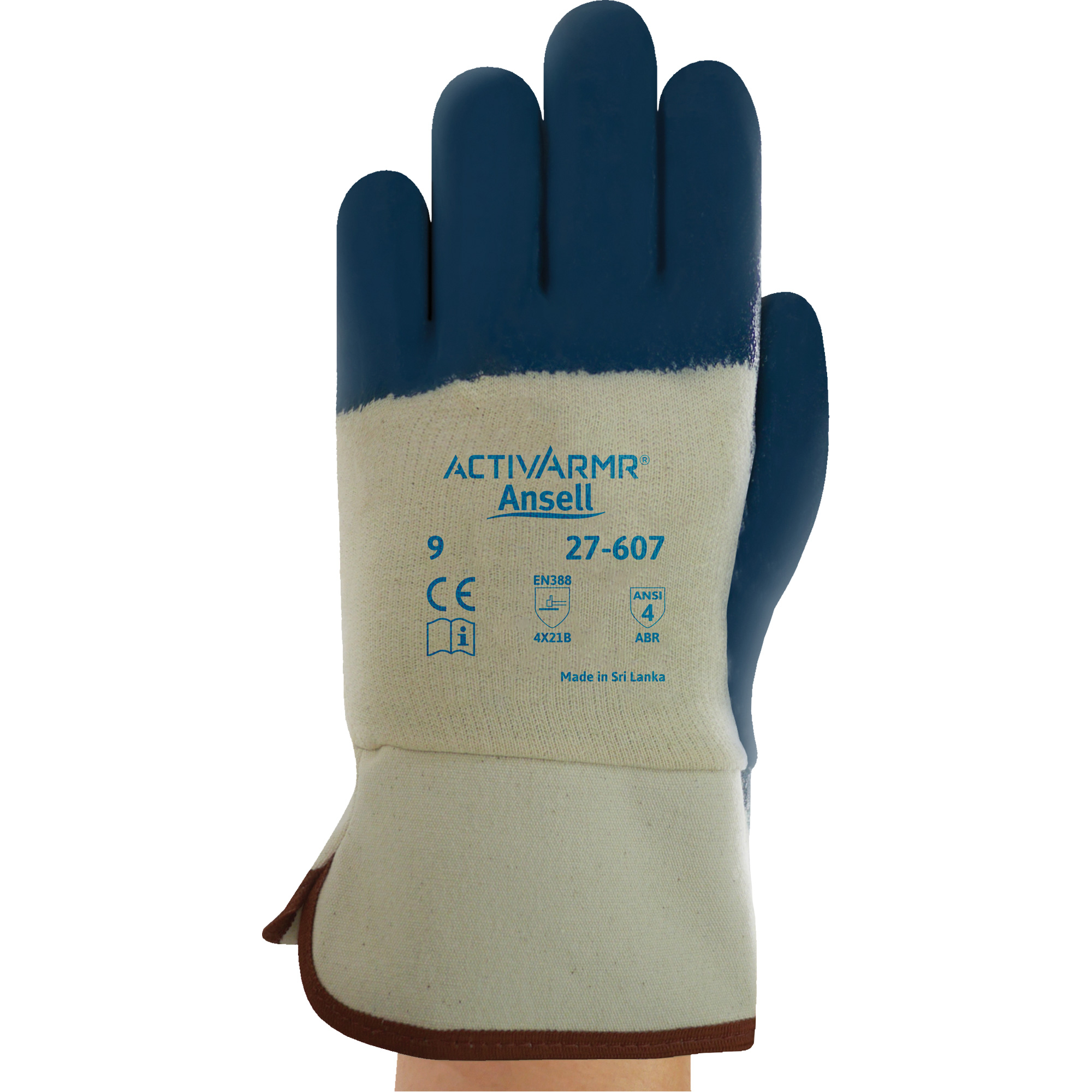 Gants enduits ActivArmrMD HycronMD 27-602, 8, Rêvetement Nitrile, Enveloppe en Coton