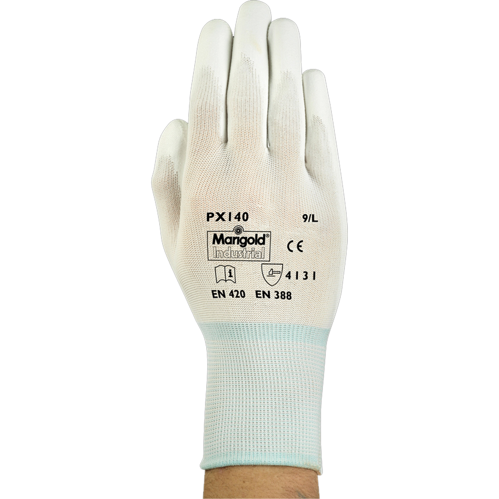 Gants enduits PX140, 10/T-Grand, Rêvetement Polyuréthane, Calibre 15, Enveloppe en Nylon