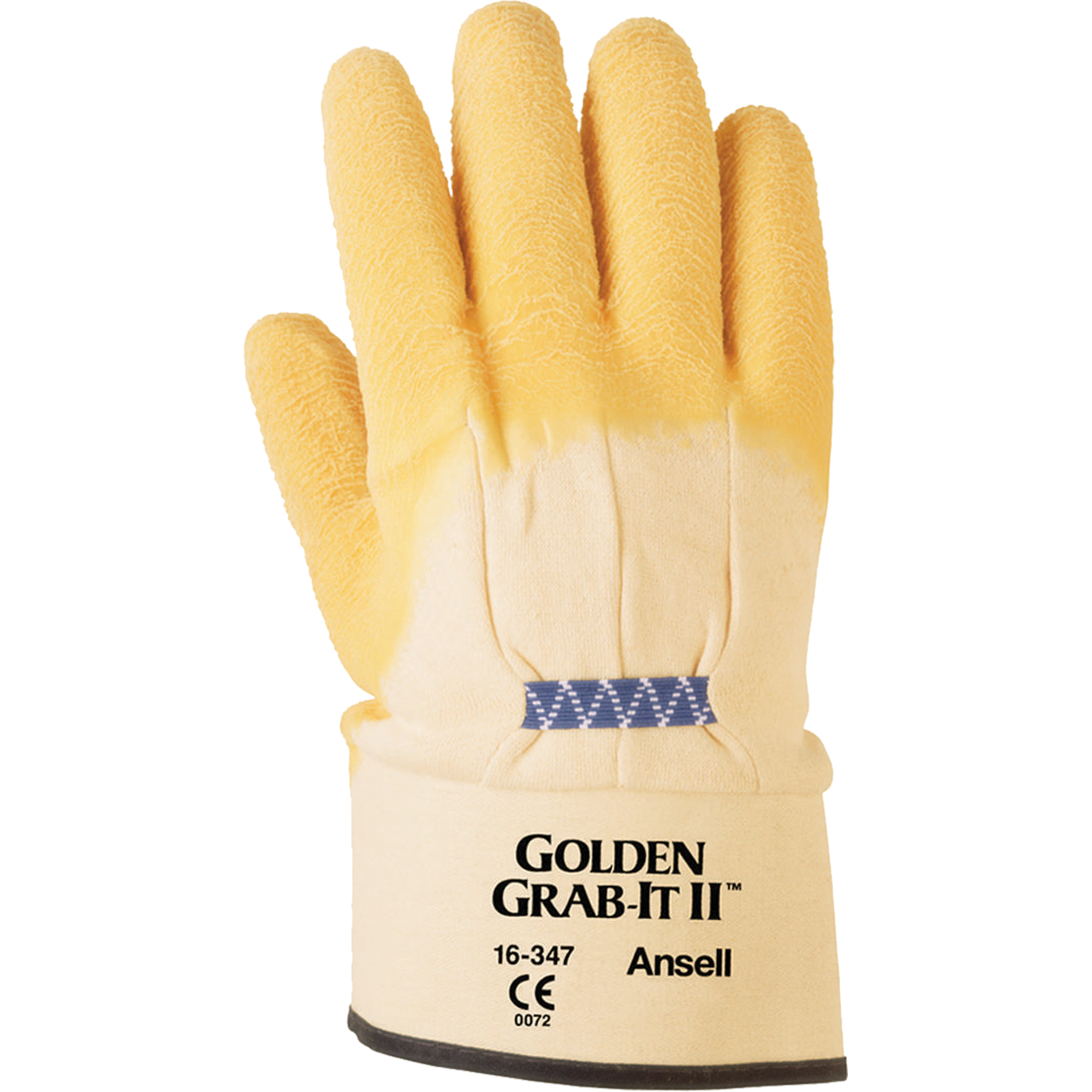 Gants Golden Grab-ItMD II, 10/T-Grand, Rêvetement Latex de caoutchouc, Calibre 13, Enveloppe en Nylon