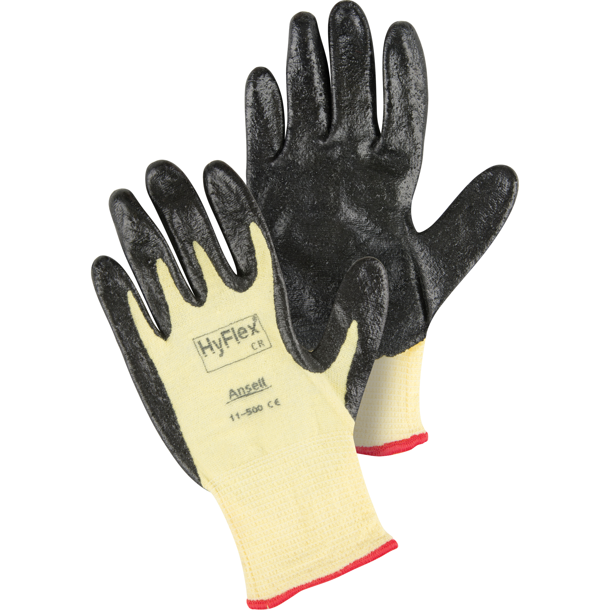 Gants HyFlexMD 11-500, Taille 2T-Grand/11, Calibre 15, Revêtement Mousse de nitrile, Enveloppe en KevlarMD, ANSI/ISEA 105 niveau 2