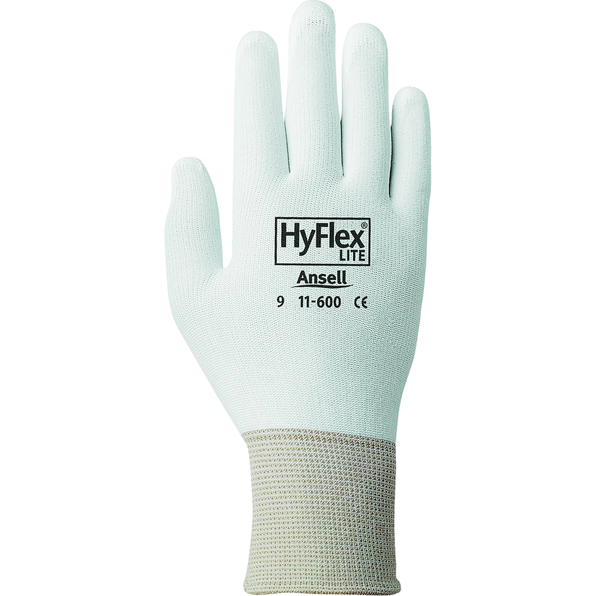 Gants HyflexMD 11-600, 9/Grand, Rêvetement Polyuréthane, Calibre 15, Enveloppe en Nylon