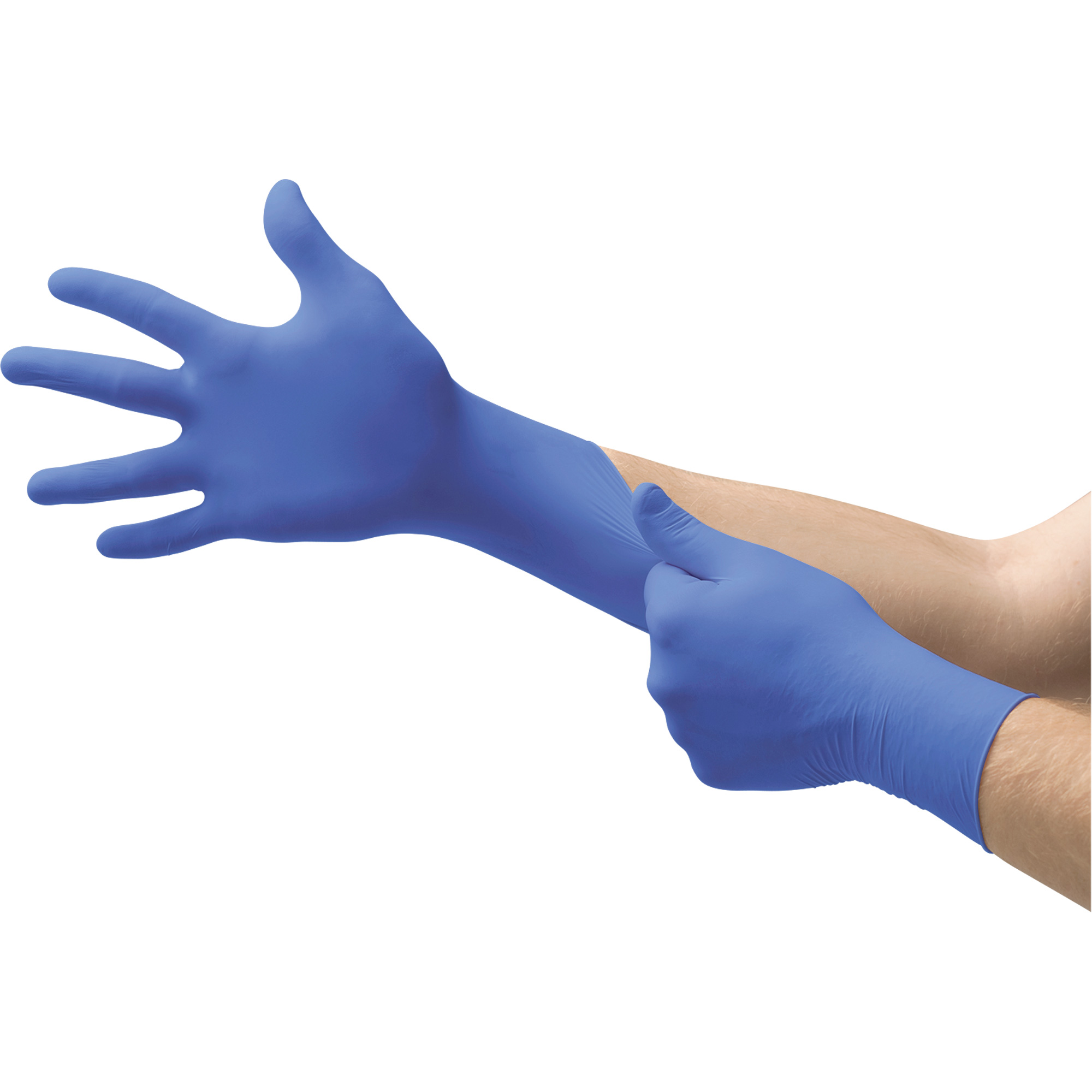 Gants d'examen d'usage multiple MicroflexMD CobaltMD N19, T-petit, Nitrile, 3,9 mils, Sans poudre, Bleu, Classe 2
