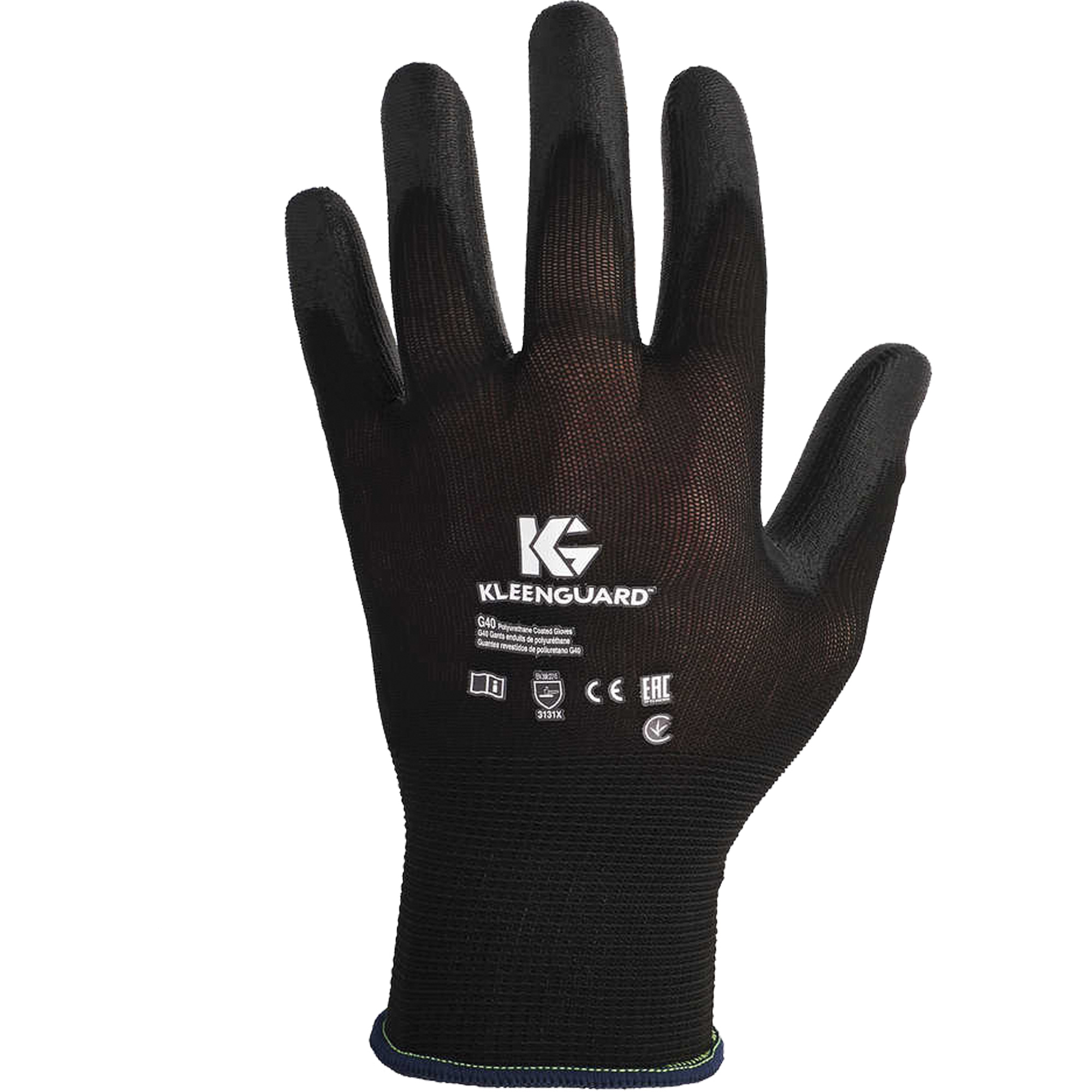 Gants polyvalents KleenGuardMC G40, 6/T-petit, Rêvetement Polyuréthane, Calibre 15, Enveloppe en Nylon