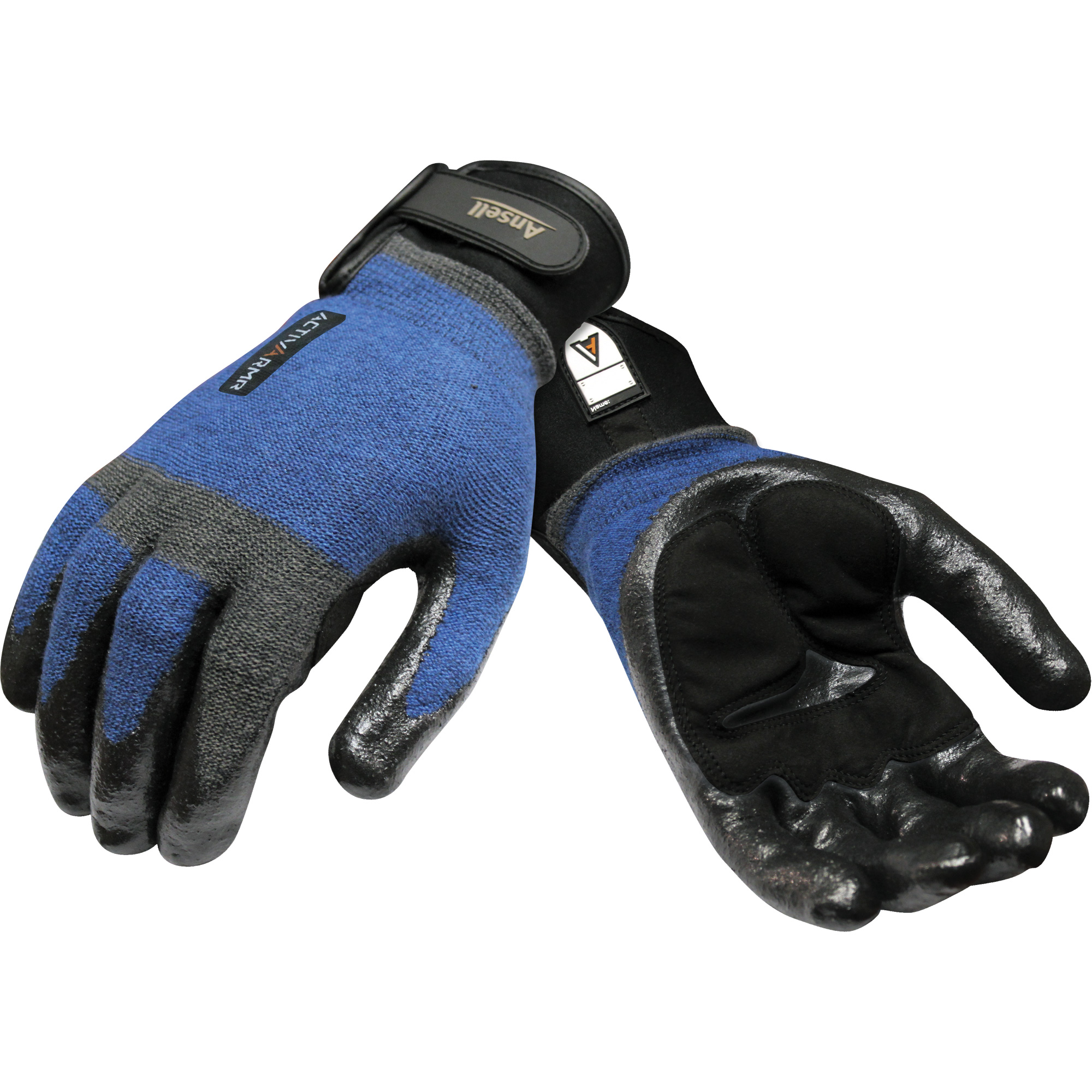 Gants résistant à la coupe ActivArmrMD 97-003, Taille Moyen/9, Calibre 13, Revêtement Mousse de nitrile, Enveloppe en Nylon/Acier inoxydable/KevlarMD/Spandex, ASTM ANSI niveau A4/EN 388 niveau D
