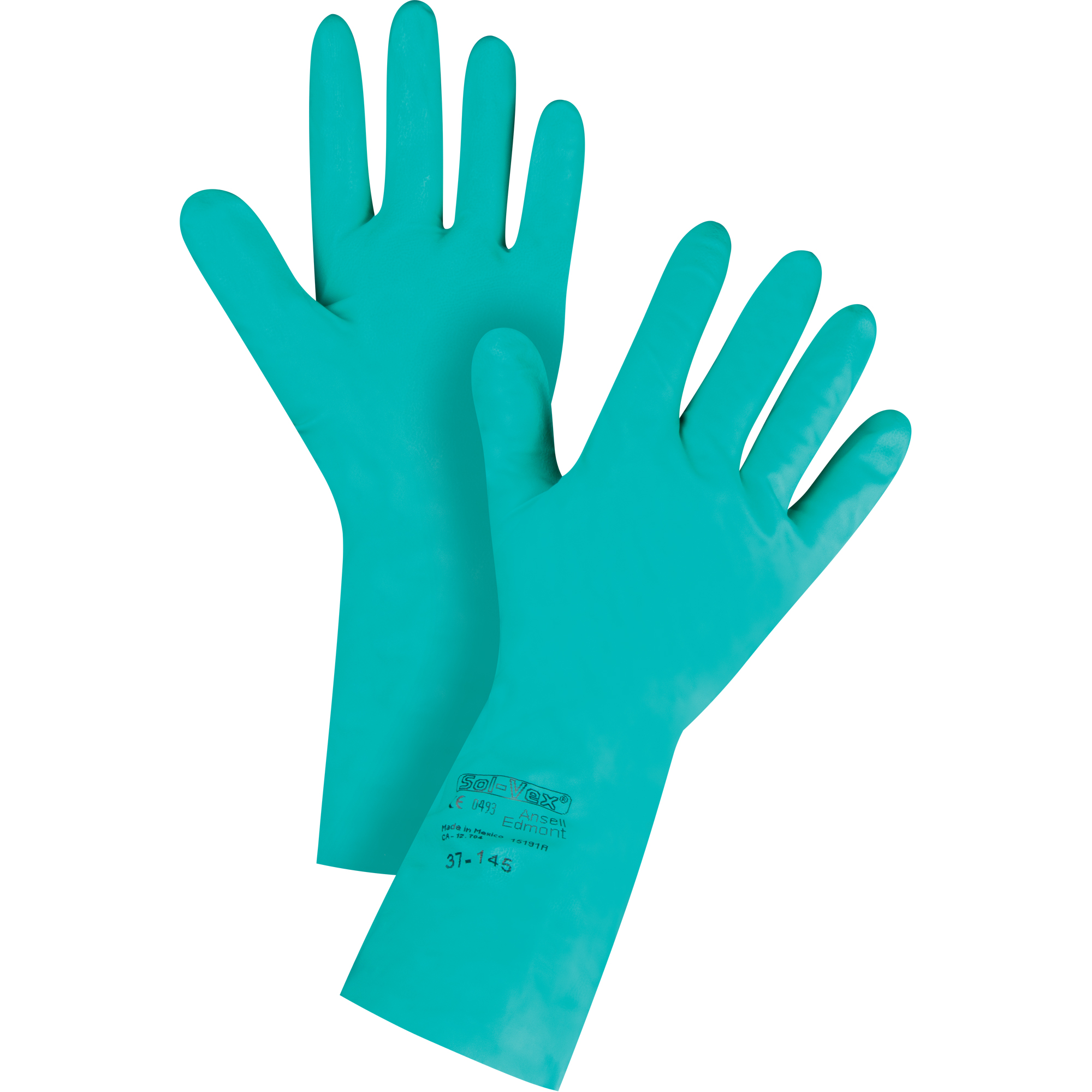 Gants SolvexMD 37-145, Taille T-Grand/10, 13" lo, Nitrile, 11 mils
