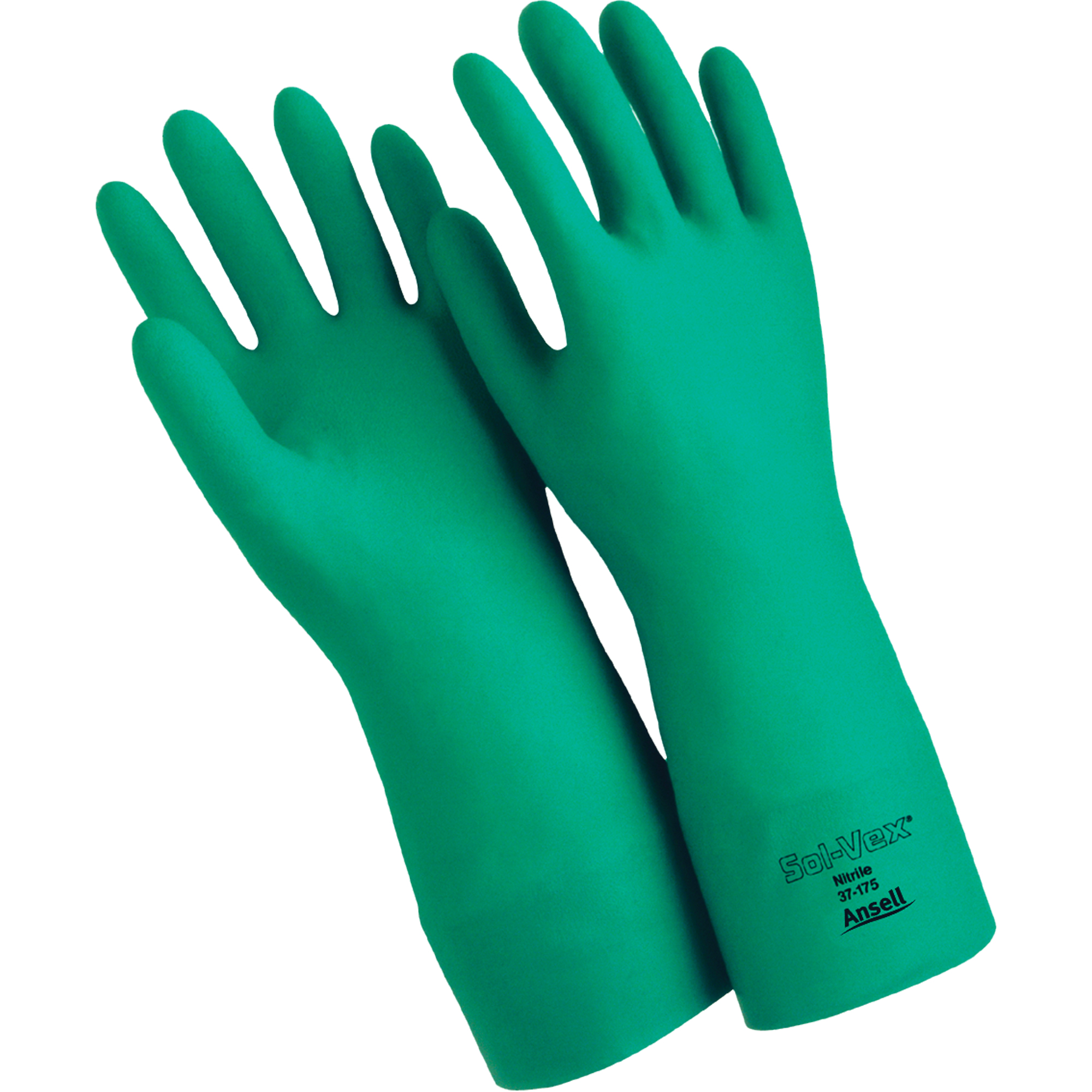 Gants SolvexMD 37-165, Taille T-Grand/10, 15"/13" lo, Nitrile, 22 mils