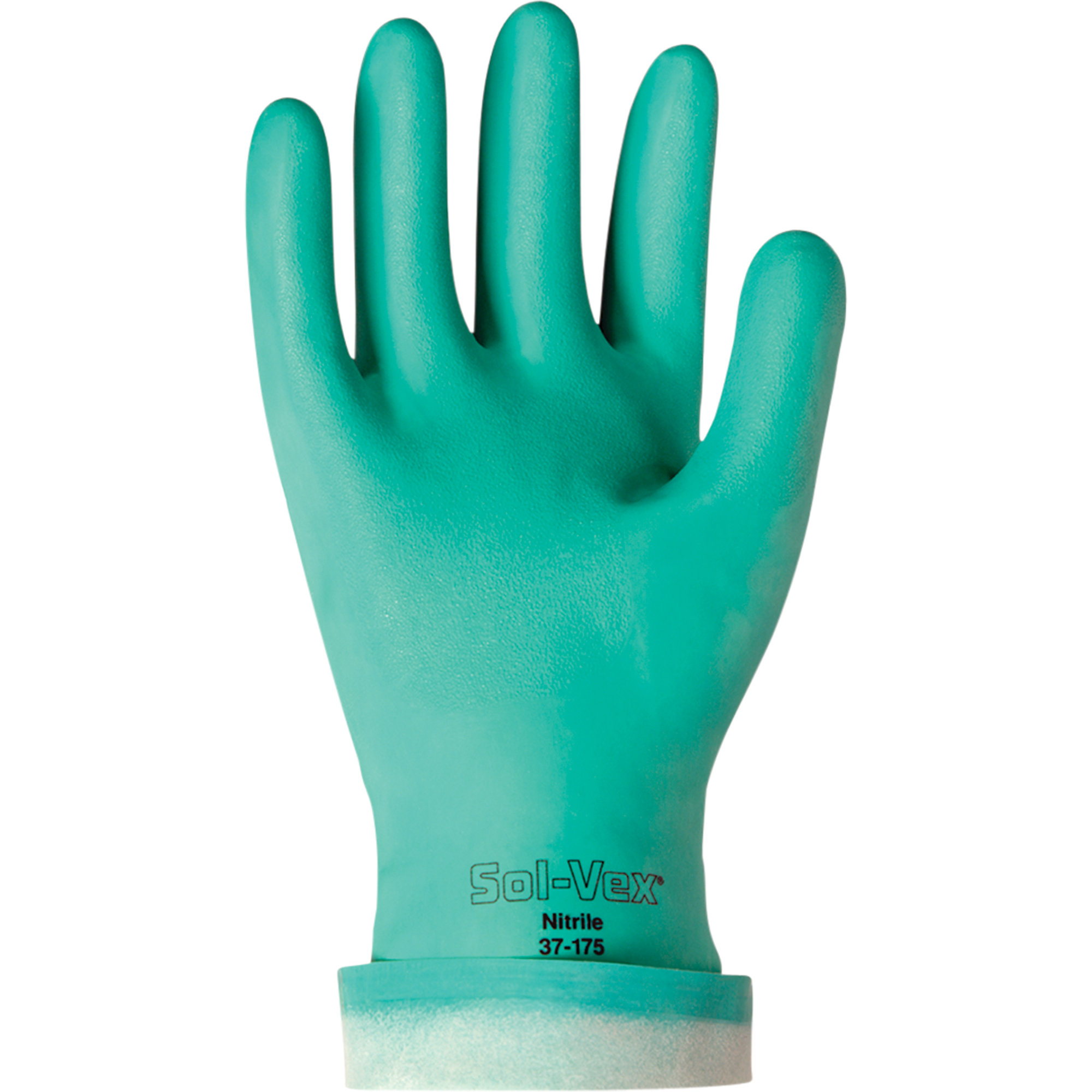 Gants SolvexMD 37-175, Taille T-Grand/10, 13" lo, Nitrile, Doublure en Ouatée, 17 mils
