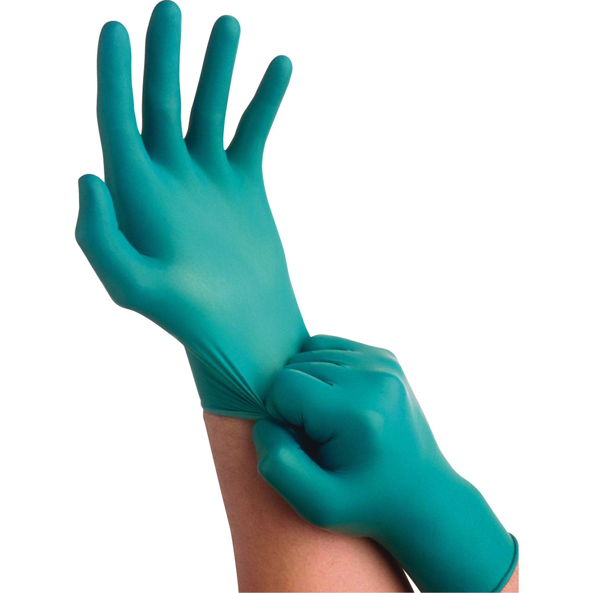 Gants TouchNTuffMD 92-600, Grand, Nitrile, 5 mils, Sans poudre, Vert