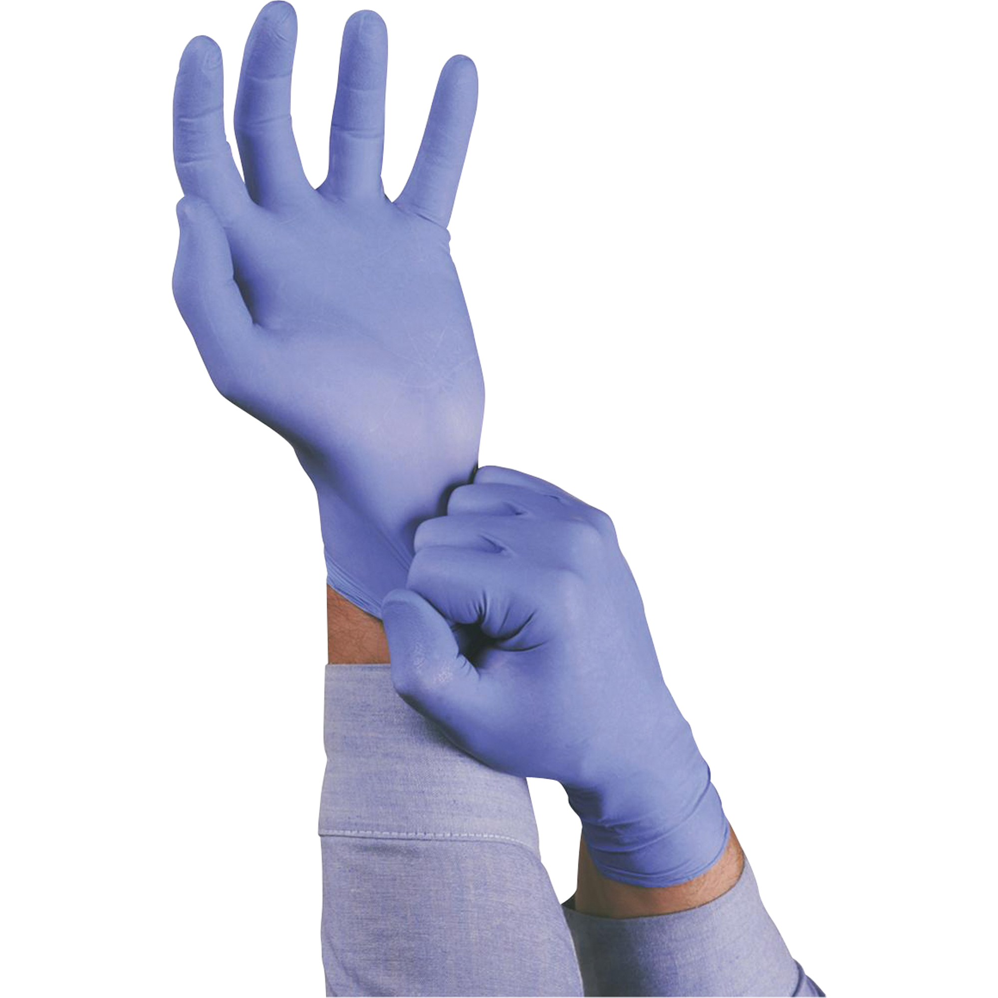 Gants TouchNTuffMD 92-675, Grand, Nitrile, 5 mils, Sans poudre, Bleu