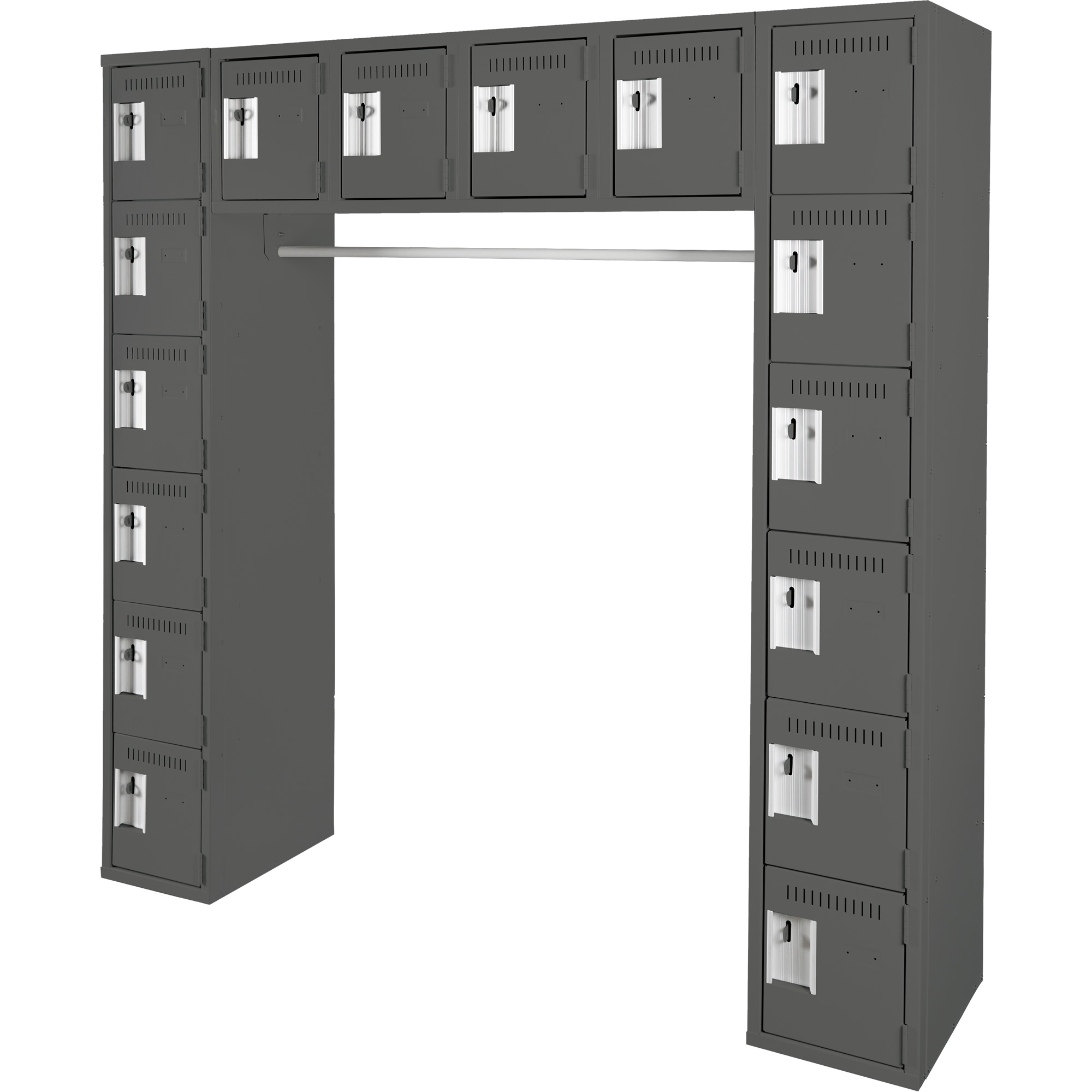 Arche de casiers économiques assemblés Clean LineMC, 16 niveaux, 18" x 72" x 12", Acier