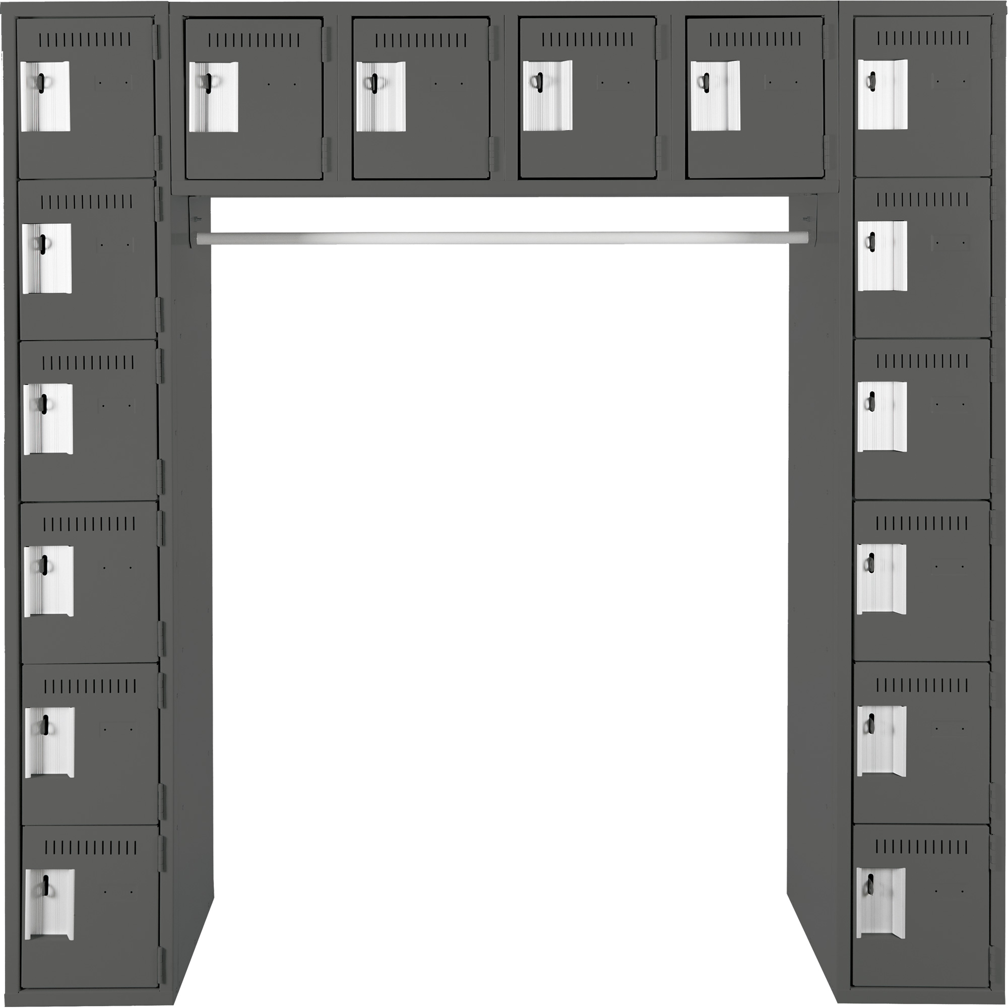 Arche de casiers économiques assemblés Clean LineMC, 16 niveaux, 18" x 72" x 12", Acier – Image 2