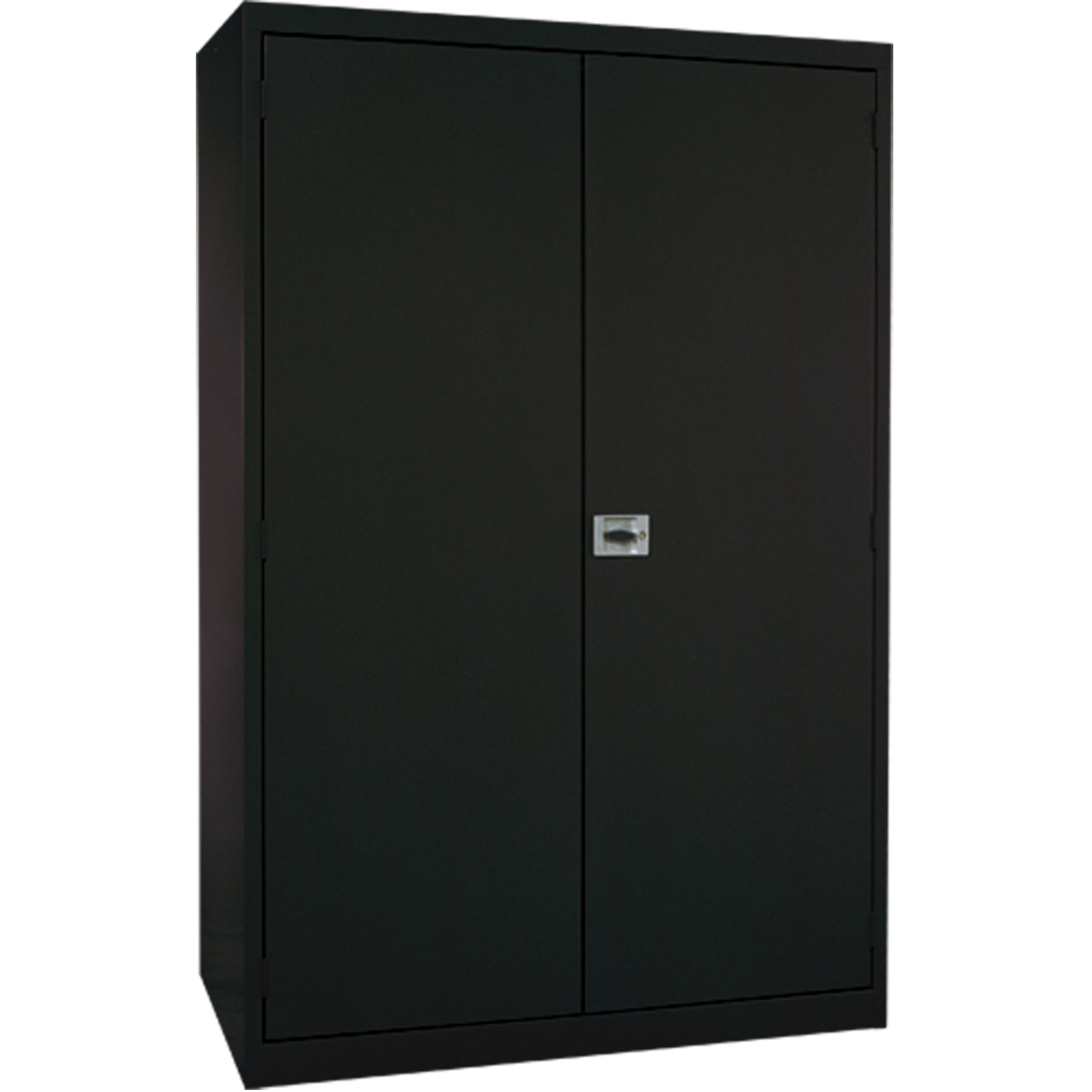 Armoires de rangement Hi-Boy profondes, Acier, 4 Tablettes, 72" h x 36" la x 24" P, Noir