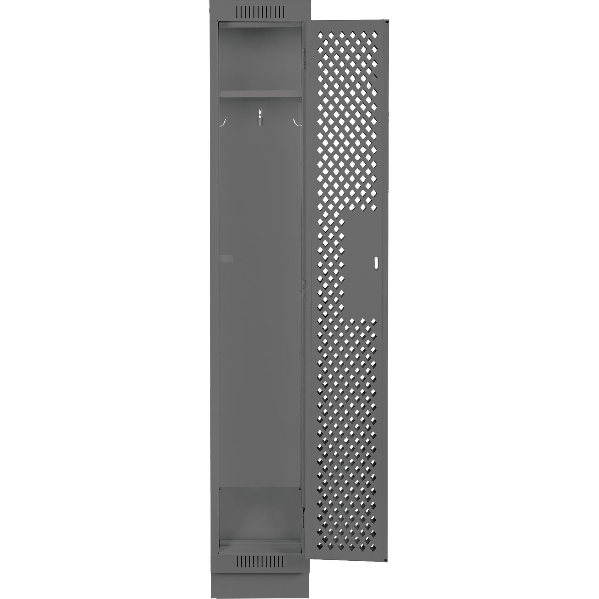 Casiers Clean LineMC, 12" x 15" x 76", Acier, Charbon, Rivet (assemblé), Perforé – Image 4