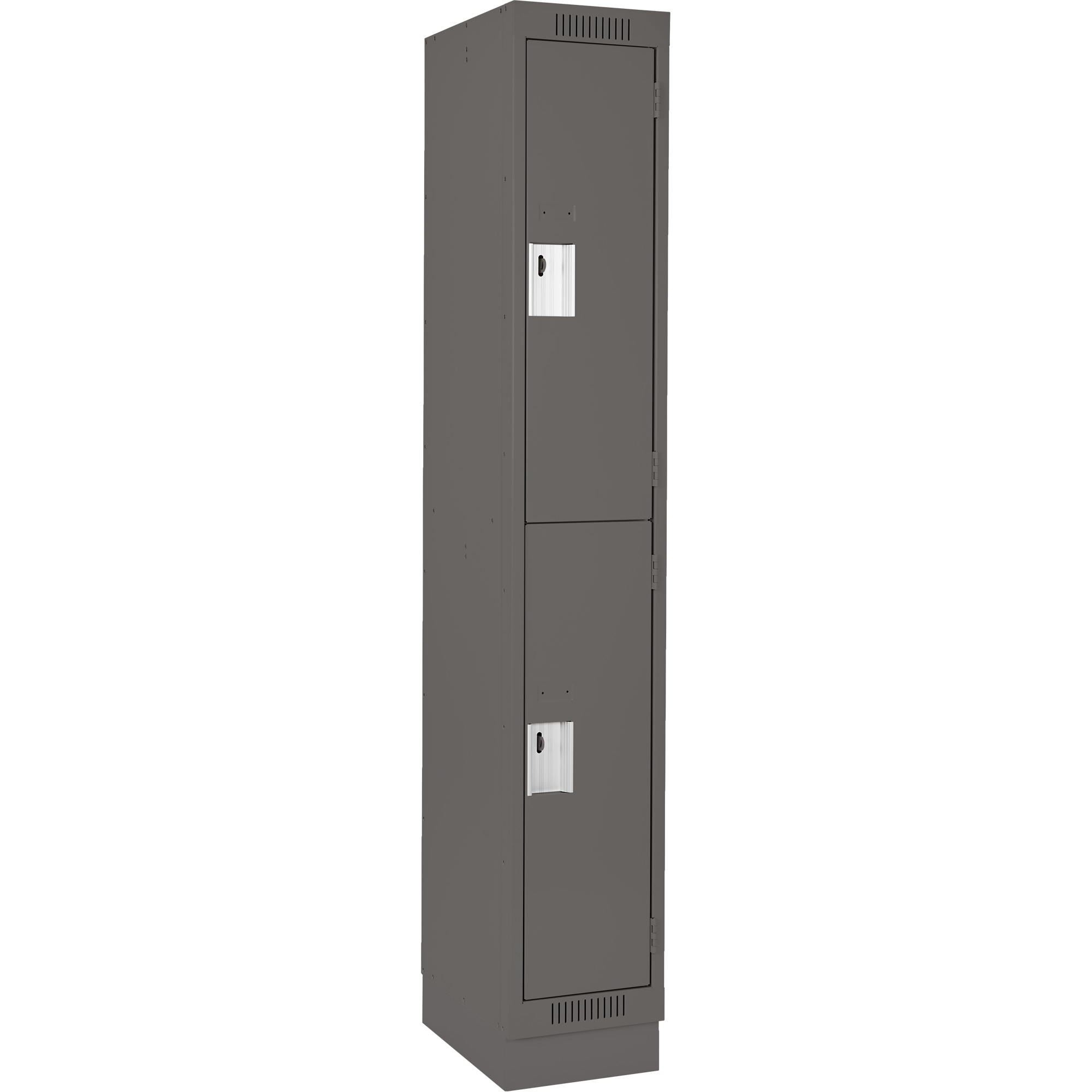 Casiers Clean LineMC, 2 niveaux, 12" x 15" x 76", Acier, Charbon, Rivet (assemblé)