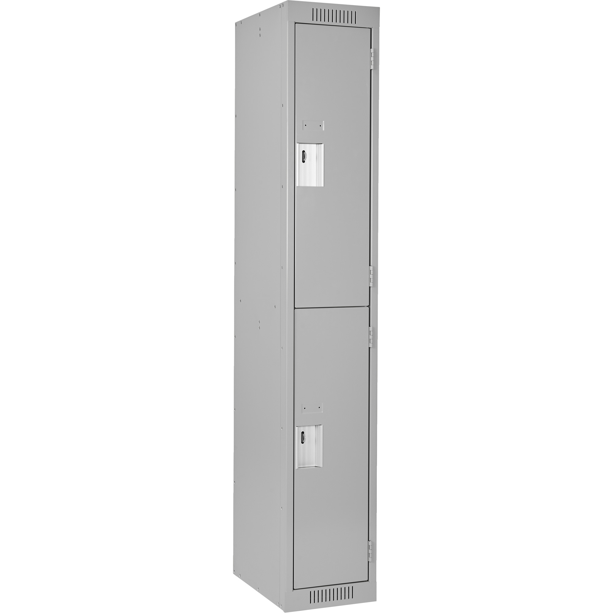 Casiers Clean LineMC, 2 niveaux, 12" x 18" x 72", Acier, Gris, Rivet (assemblé)
