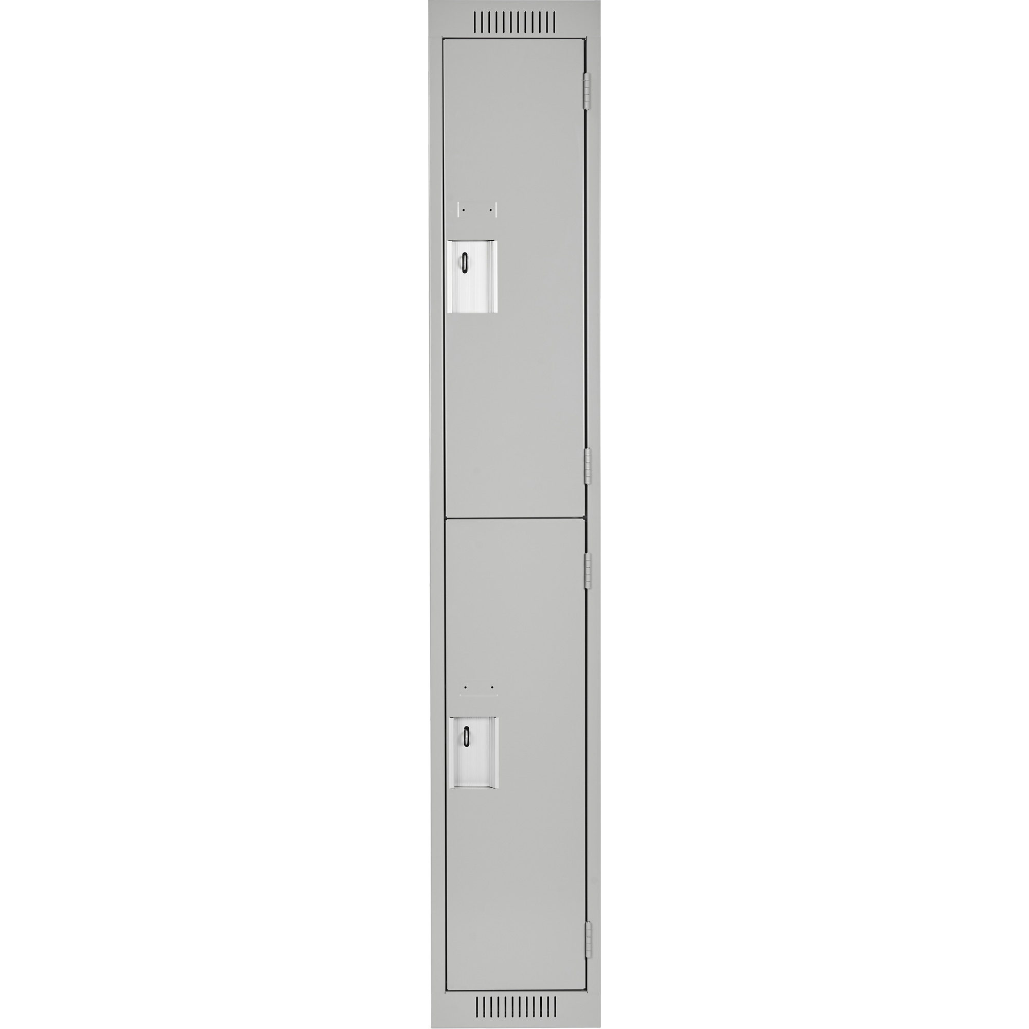 Casiers Clean LineMC, 2 niveaux, 15" x 15" x 72", Acier, Gris, Rivet (assemblé) – Image 2