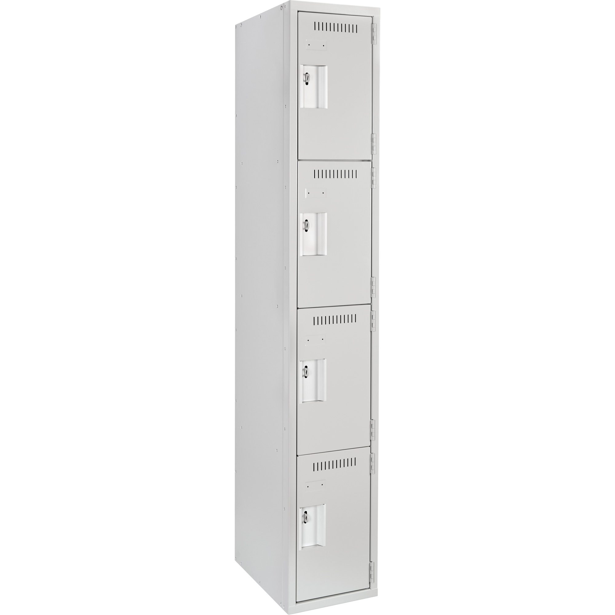 Casiers Clean LineMC, 4 niveaux, 12" x 15" x 72", Acier, Gris, Rivet (assemblé)