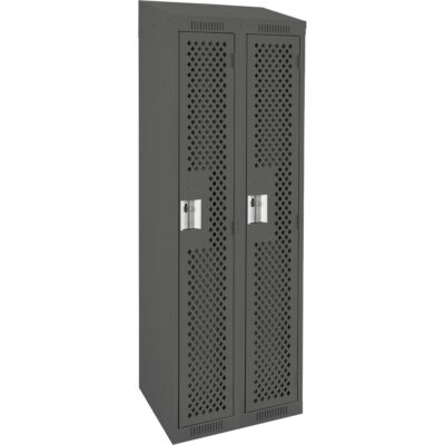 Casiers Clean LineMC, Bloc de 2, 24" x 12" x 78", Acier, Charbon, Rivet (assemblé), Perforé