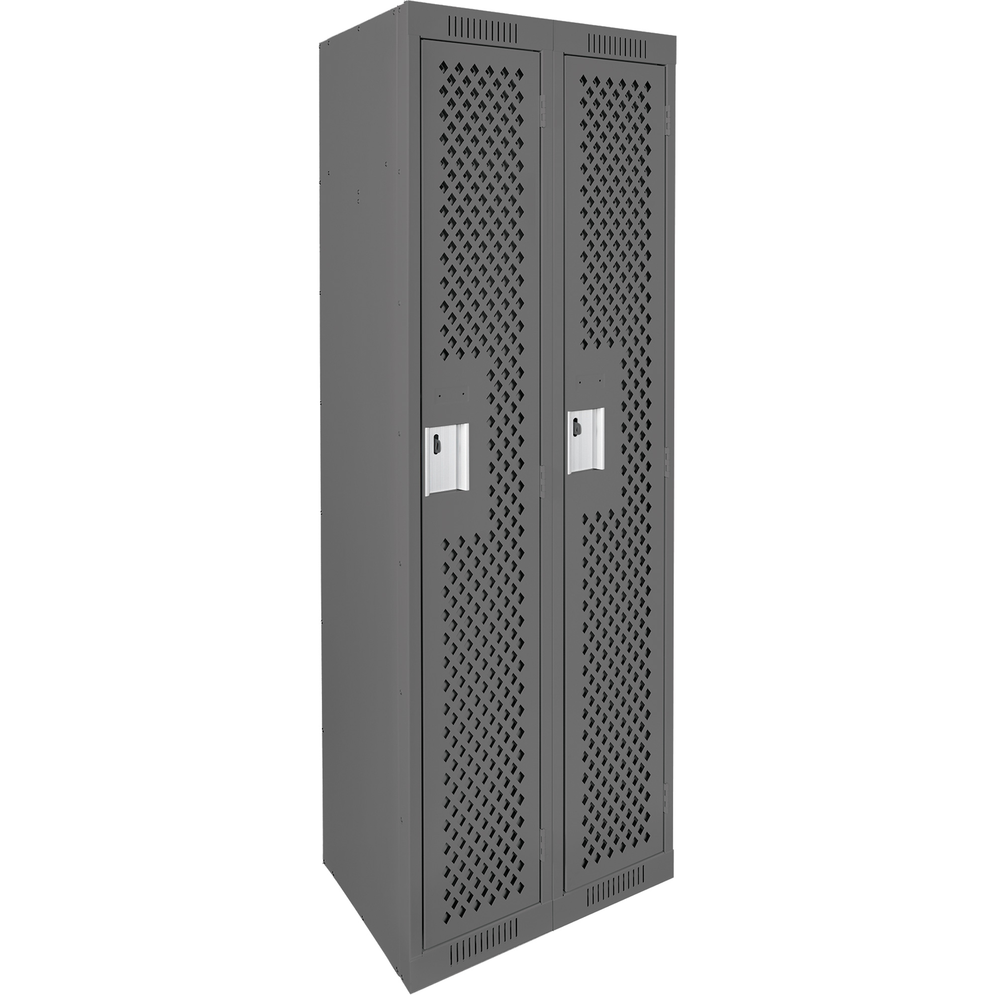 Casiers Clean LineMC, Bloc de 2, 24" x 15" x 72", Acier, Charbon, Rivet (assemblé), Perforé