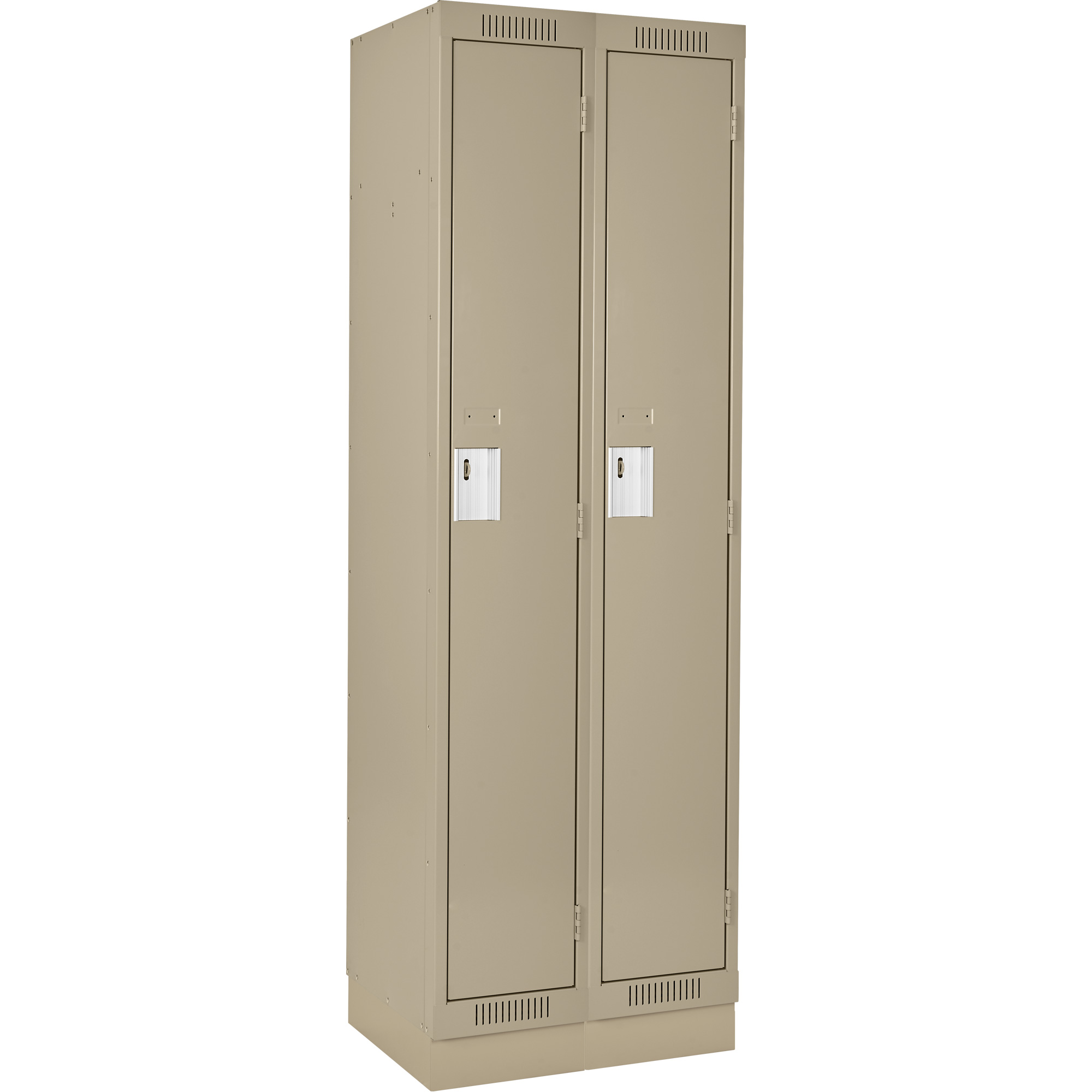Casiers Clean LineMC, Bloc de 2, 24" x 15" x 76", Acier, Beige, Rivet (assemblé)