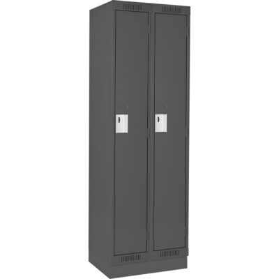 Casiers Clean LineMC, Bloc de 2, 24" x 15" x 76", Acier, Charbon, Rivet (assemblé)