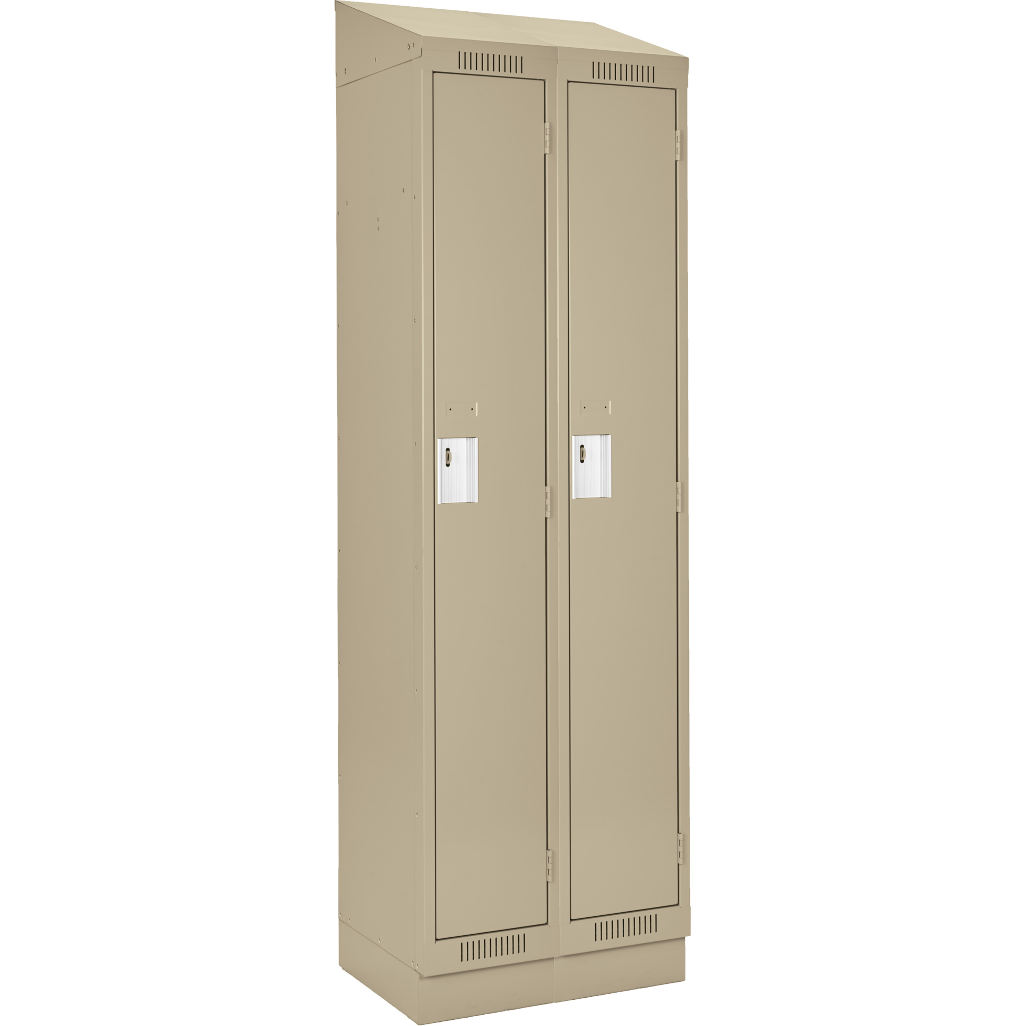 Casiers Clean LineMC, Bloc de 2, 30" x 15" x 82", Acier, Beige, Rivet (assemblé)