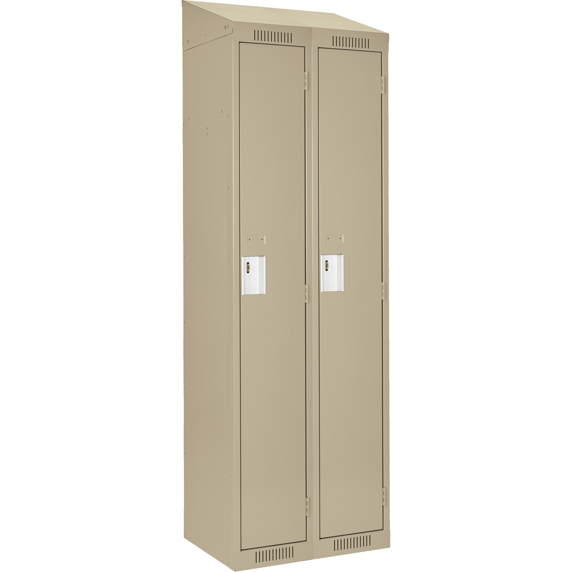 Casiers Clean LineMC, Bloc de 2, 36" x 18" x 78", Acier, Beige, Rivet (assemblé)