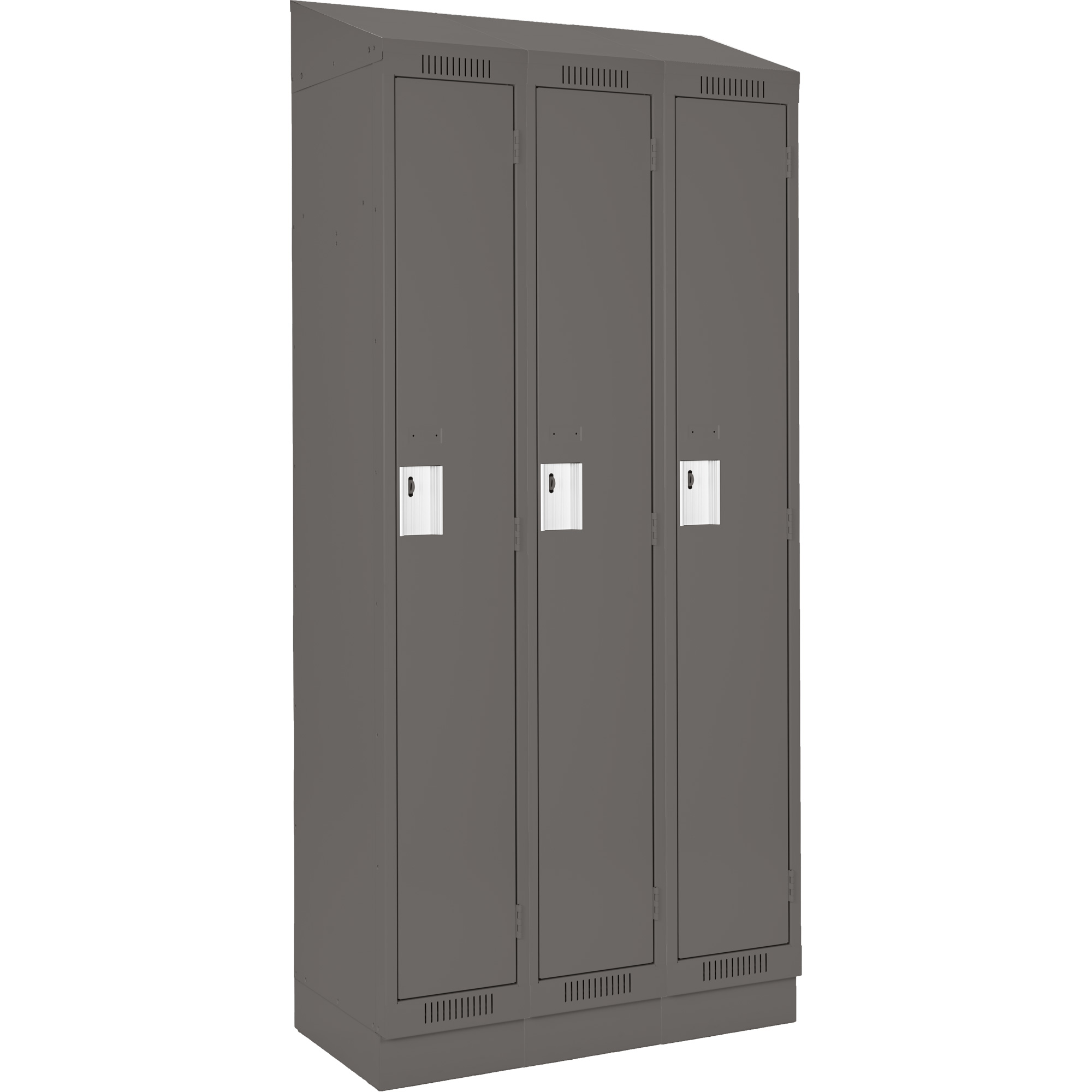 Casiers Clean LineMC, Bloc de 3, 36" x 15" x 82", Acier, Charbon, Rivet (assemblé)