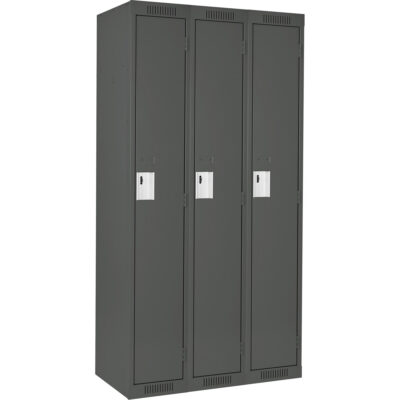 Casiers Clean LineMC, Bloc de 3, 36" x 12" x 72", Acier, Charbon, Rivet (assemblé)