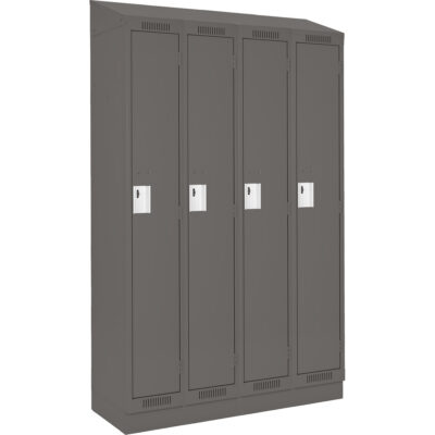 Casiers Clean LineMC, Bloc de 4, 48" x 12" x 82", Acier, Charbon, Rivet (assemblé)