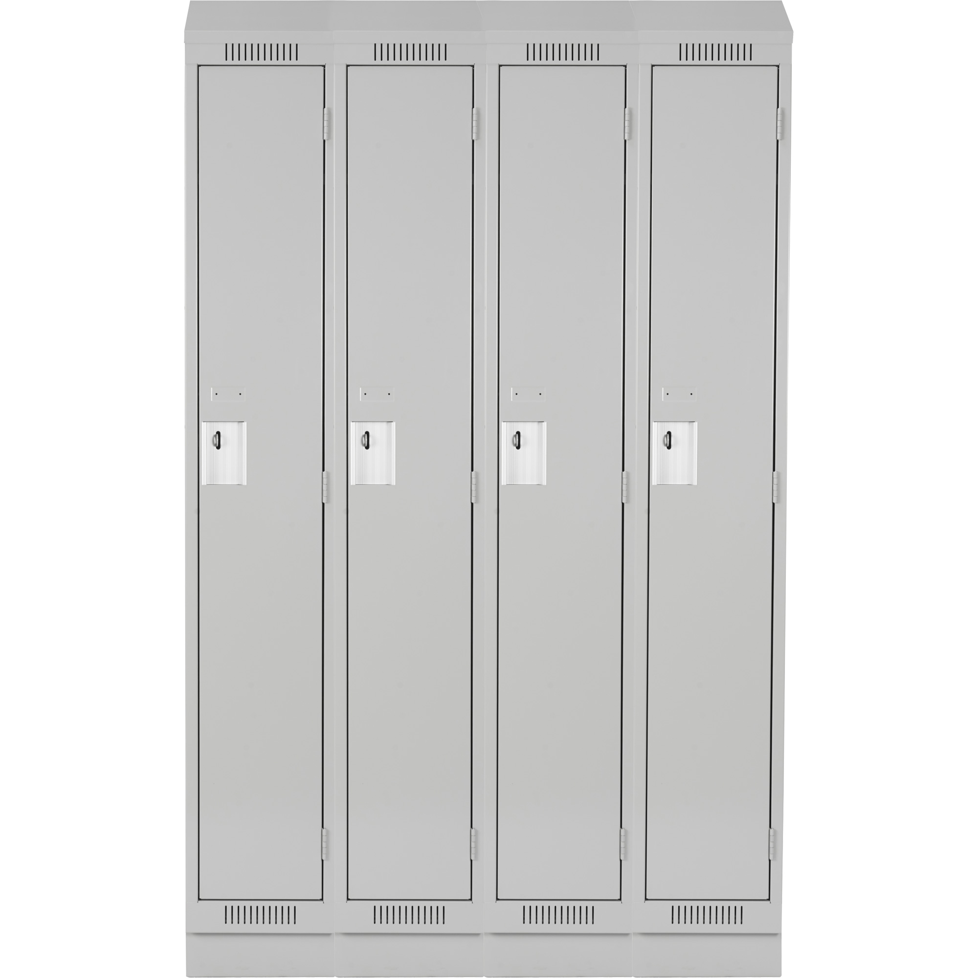 Casiers Clean LineMC, Bloc de 4, 60" x 18" x 82", Acier, Gris, Rivet (assemblé) – Image 2