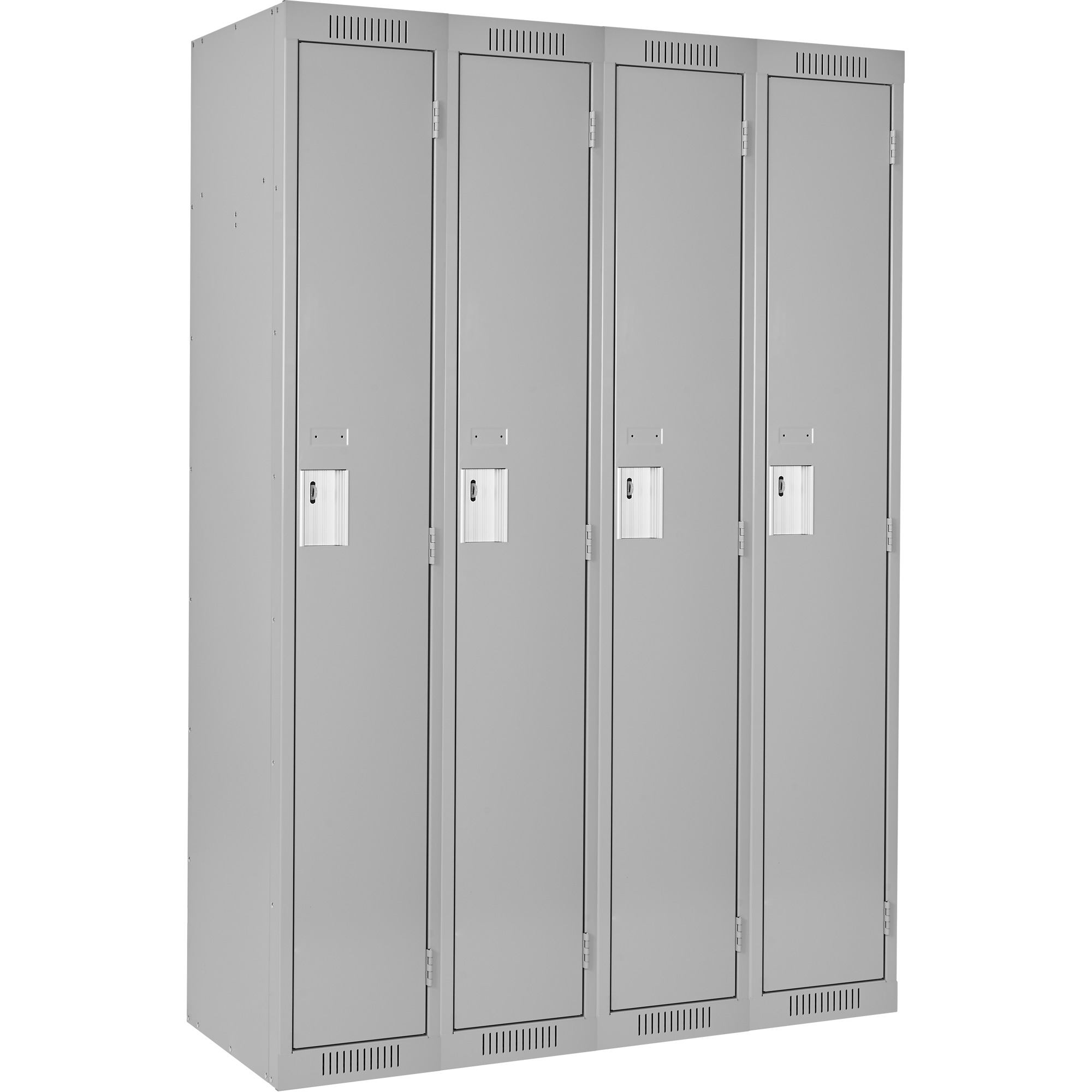 Casiers Clean LineMC, Bloc de 4, 48" x 18" x 72", Acier, Gris, Rivet (assemblé)